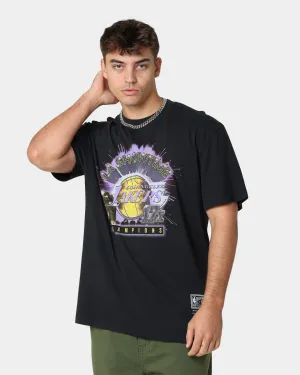 Mitchell & Ness Los Angeles Lakers Showtime Vintage T-Shirt Faded Black