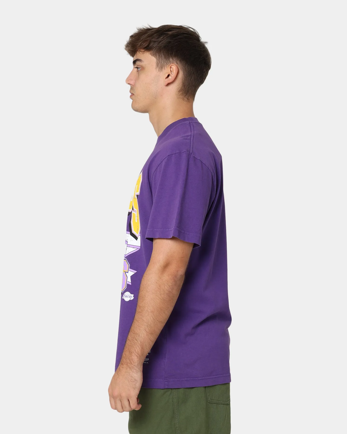 Mitchell & Ness Los Angeles Lakers Vintage Champs T-Shirt Faded Purple