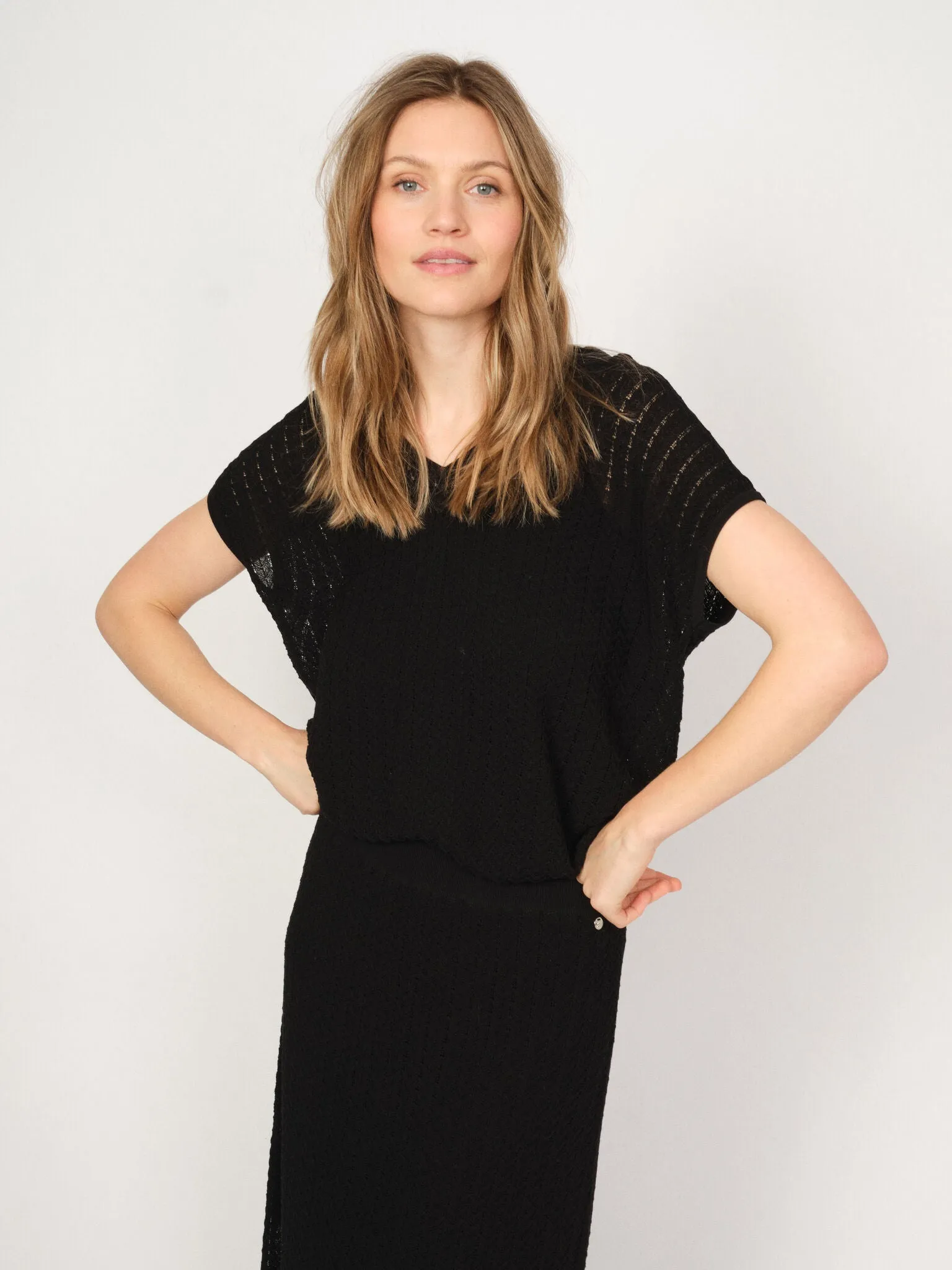 MMShani Plain V-neck Knit