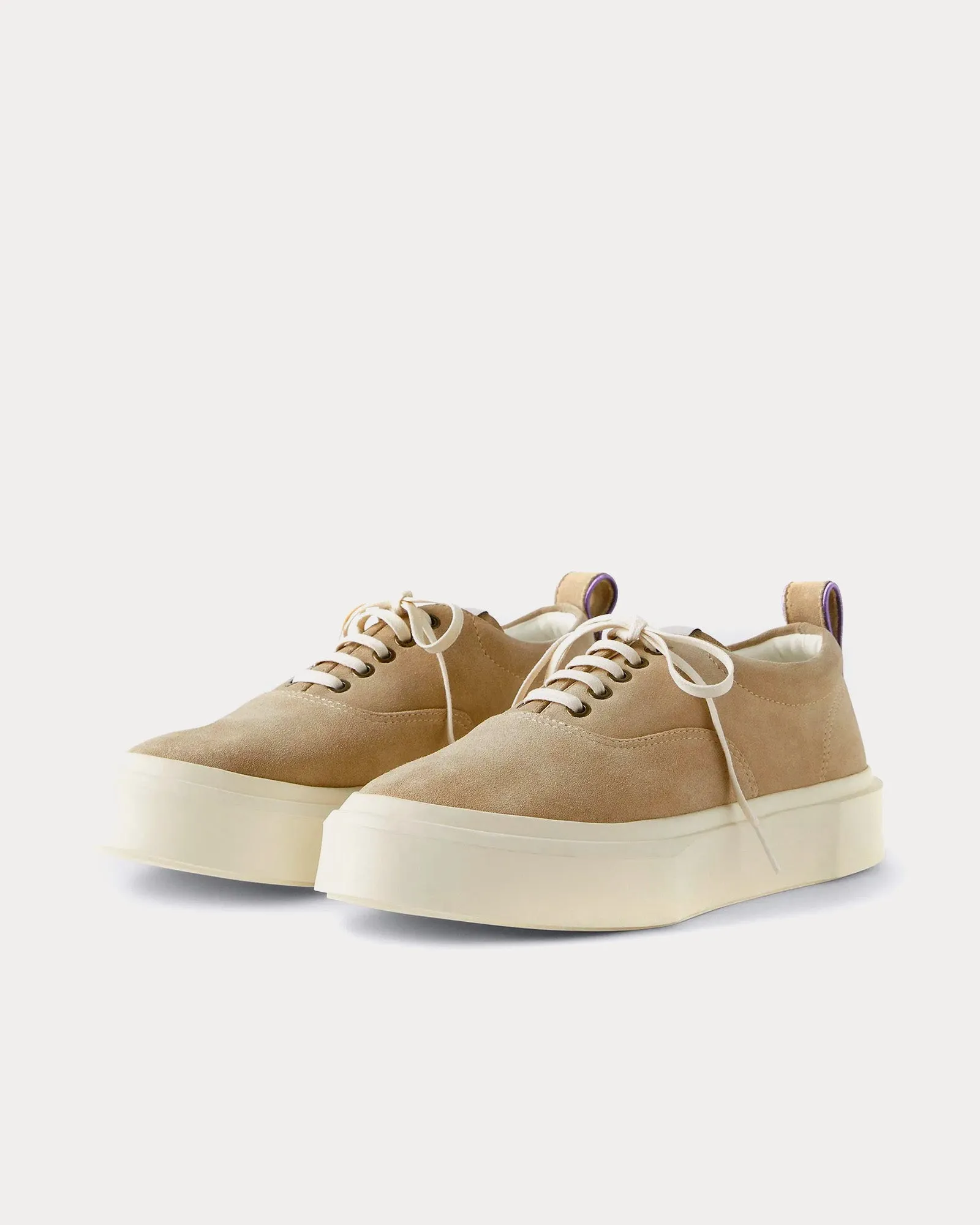 Mother II Suede Dune Low Top Sneakers