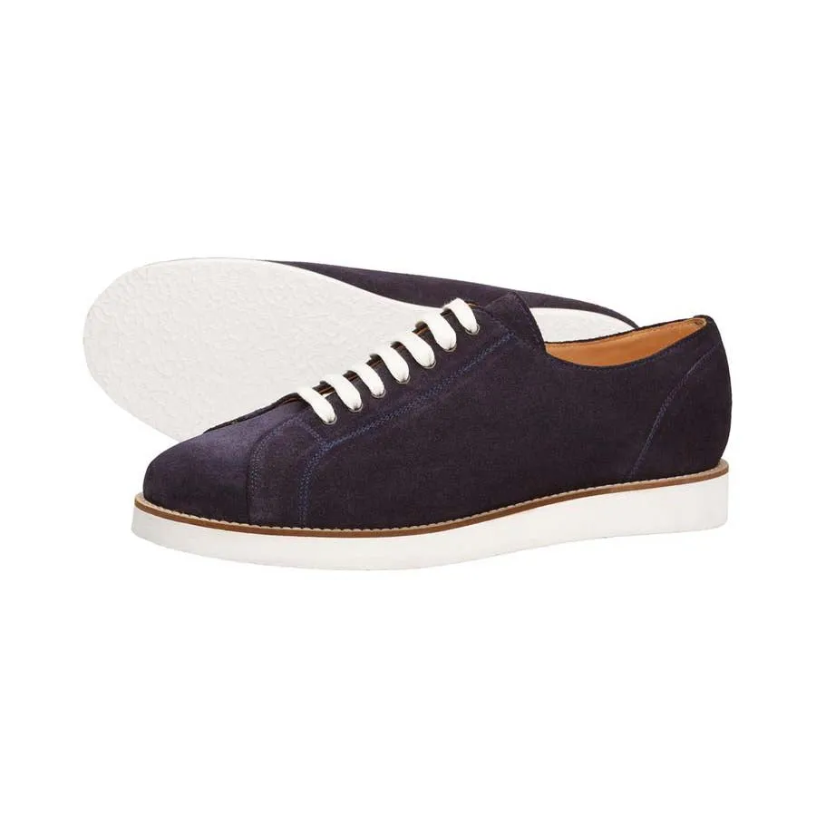 Navy Suede Classic Sneakers