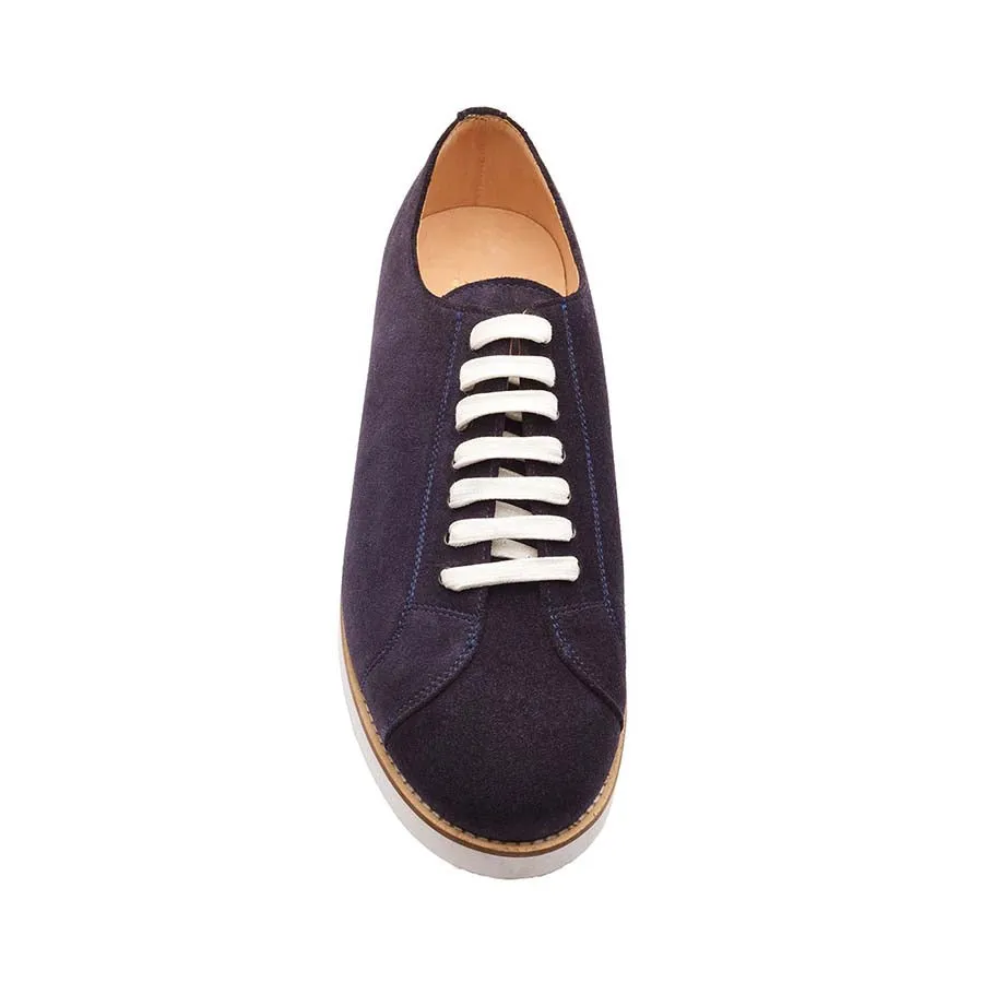 Navy Suede Classic Sneakers