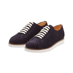 Navy Suede Classic Sneakers