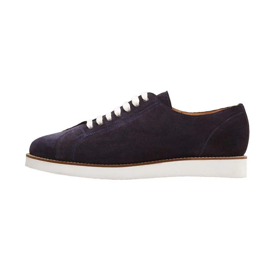 Navy Suede Classic Sneakers