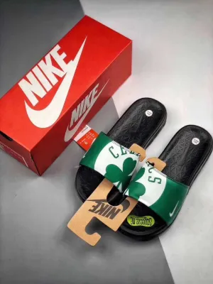 NBA Celtics Benassi Solaroft  Men's Slide Green/ Black