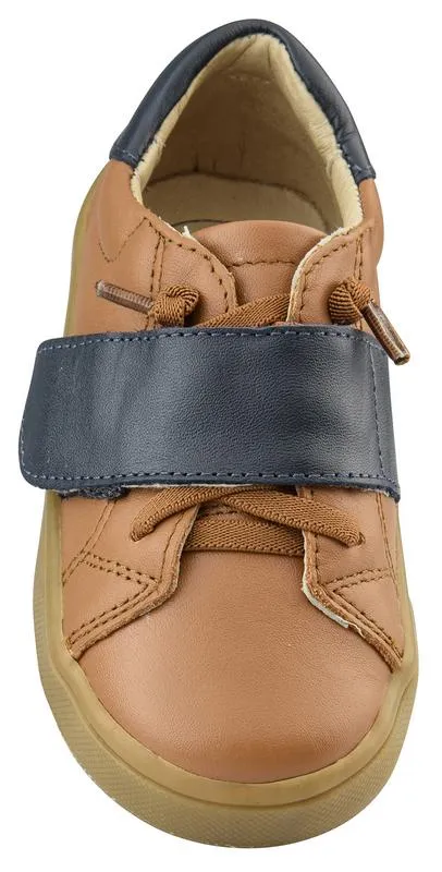 Old Soles Boy's The Oscar Sneaker Shoe, Tan/Navy