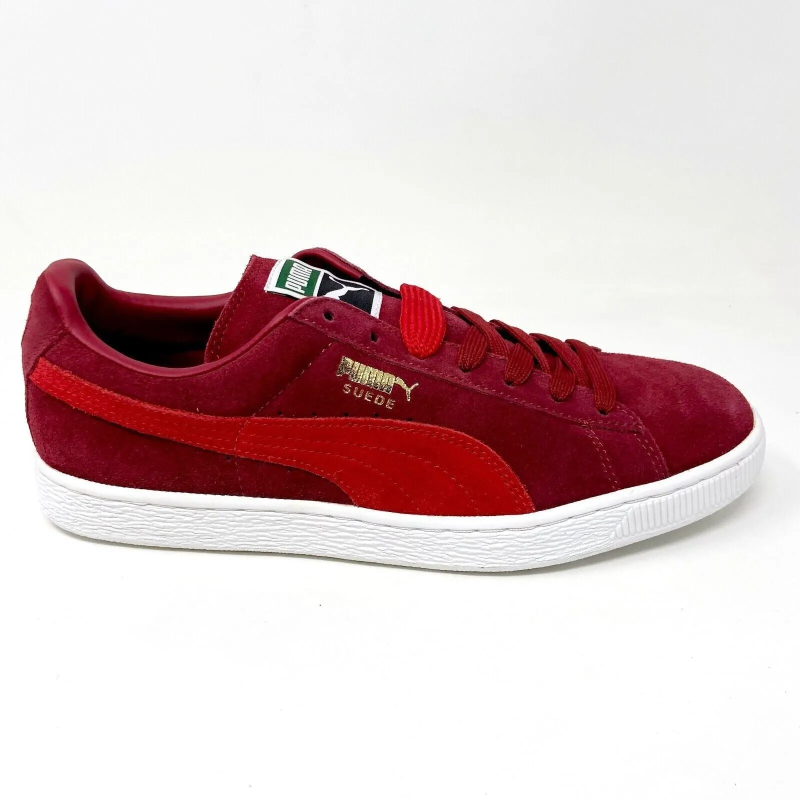 Puma Suede Classic   Rio Red High Risk Mens Casual Sneakers 356568 60