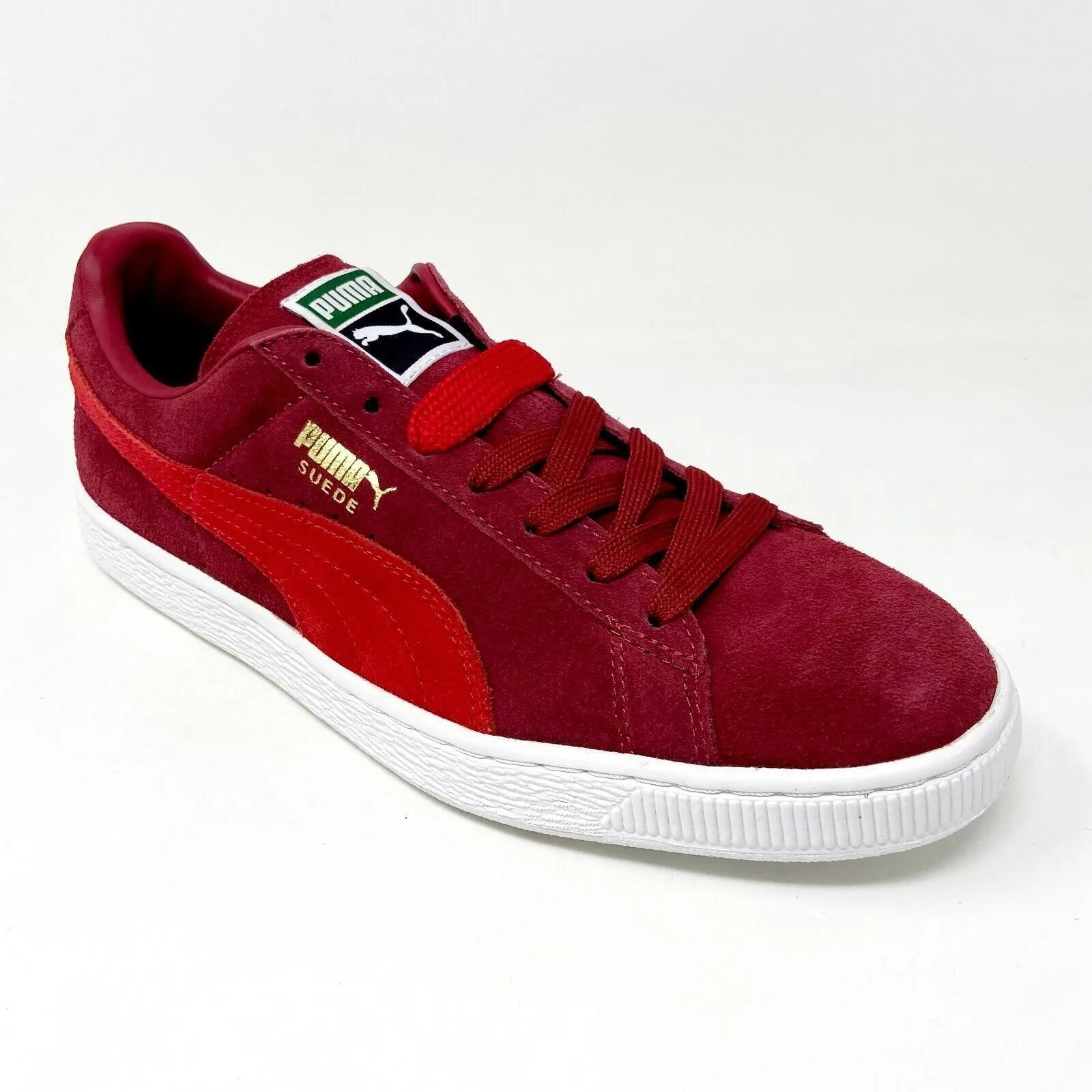 Puma Suede Classic   Rio Red High Risk Mens Casual Sneakers 356568 60