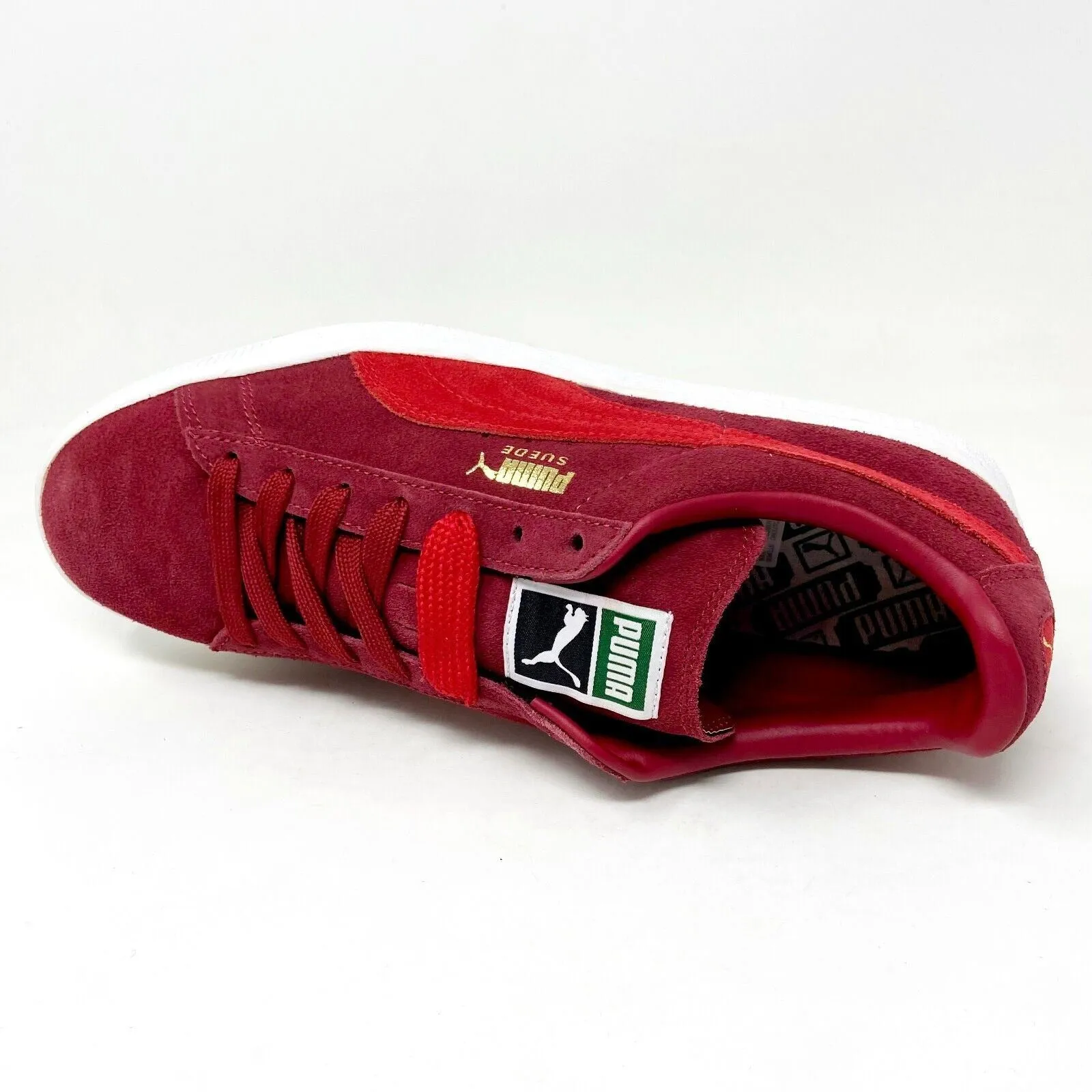 Puma Suede Classic   Rio Red High Risk Mens Casual Sneakers 356568 60