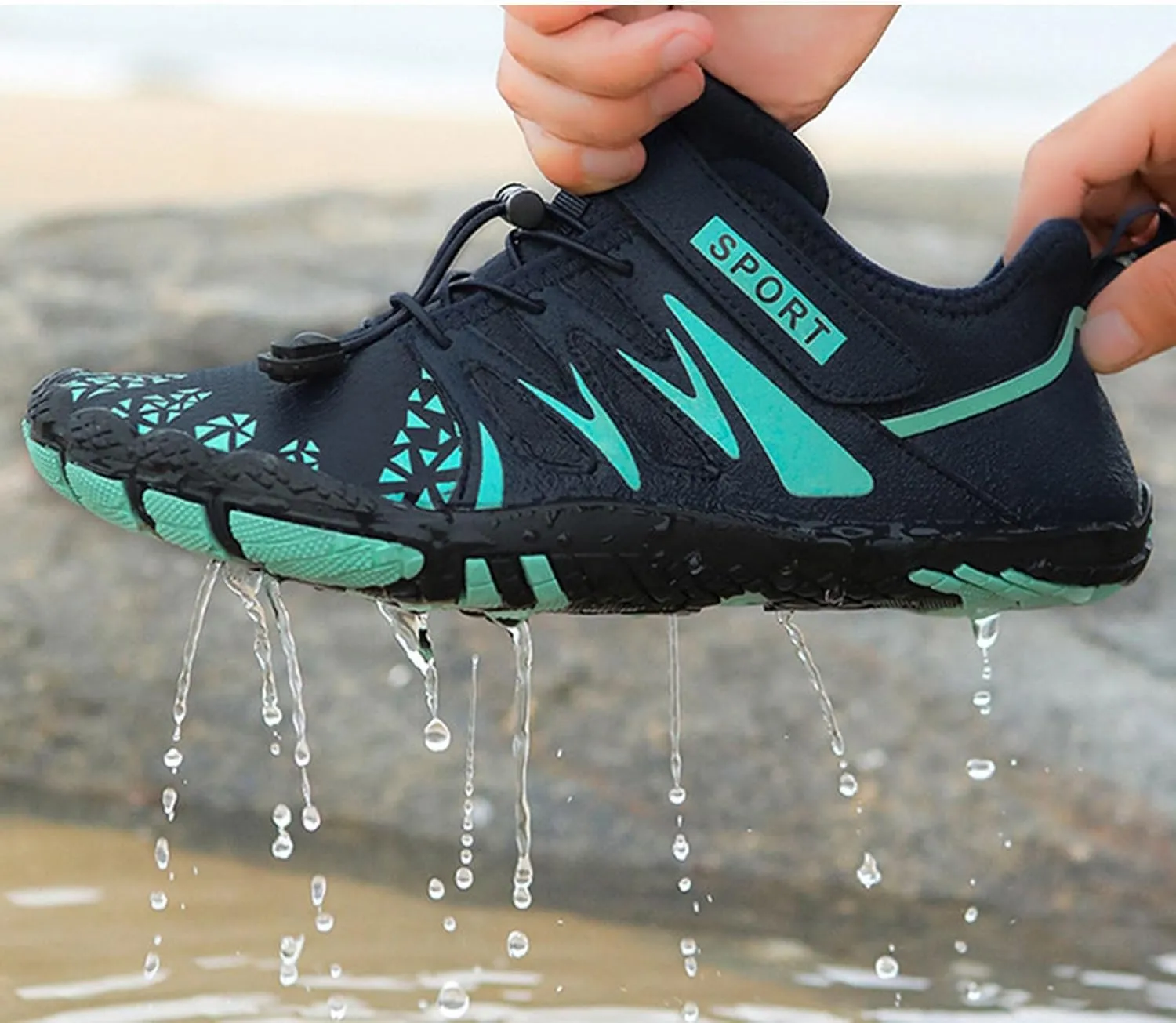 Quick Dry Swim Shoes Water Shoes Barefoot Aqua for Women Men Beach Pool Surf Yoga Hiking Kayaking Lightweight Non Slip Outdoor