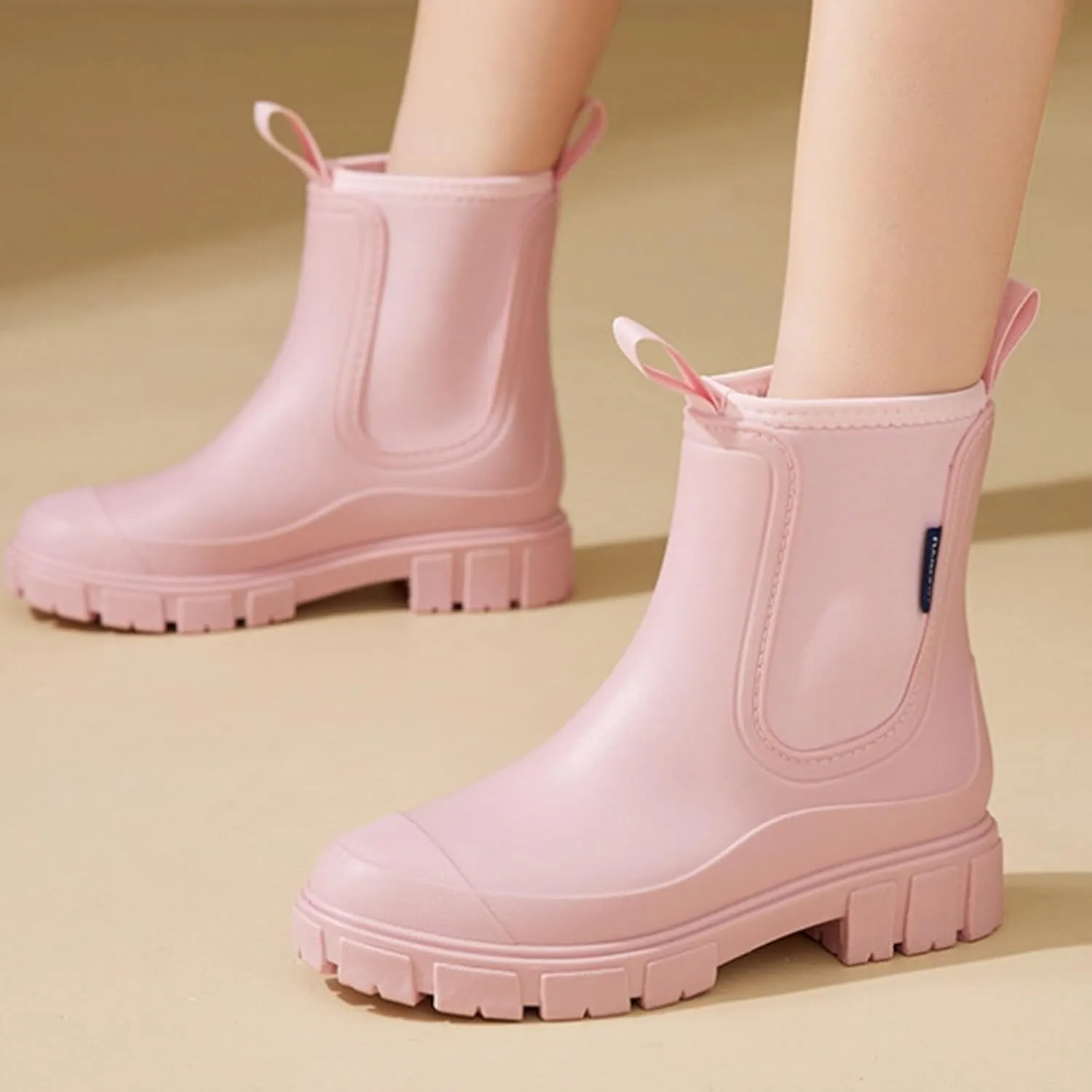 Rain Boots Womens Waterproof Mid Calf Rain Boots Garden Shoes Outdoor Winter Warm Shoes for Hunting Gardening Farming