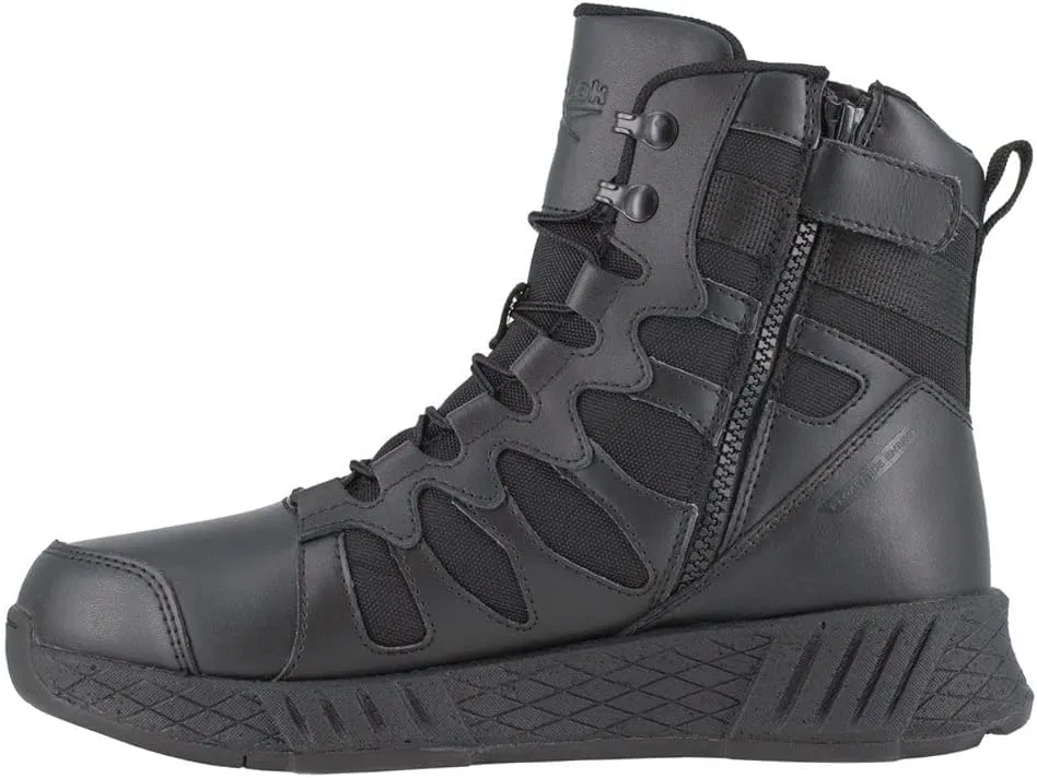 Reebok Men's Floatride Energy 6" Tactical Boot with Side Zipper Military