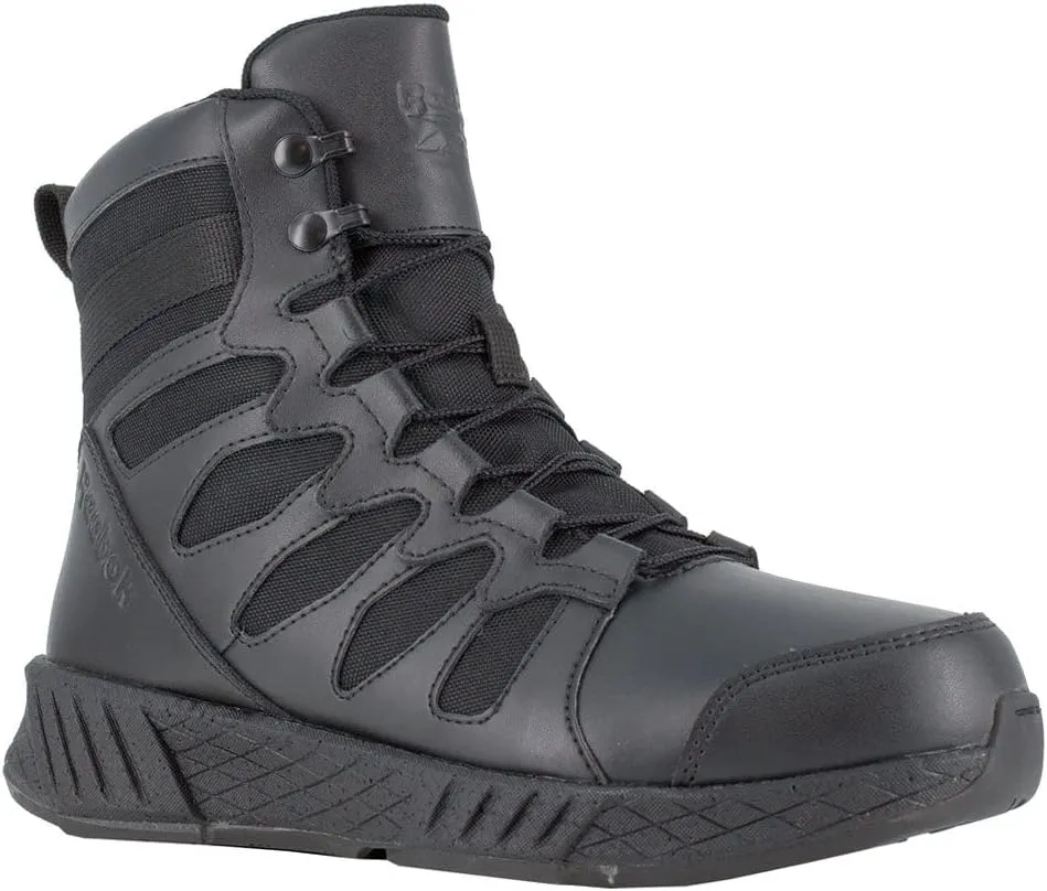 Reebok Men's Floatride Energy 6" Tactical Boot with Side Zipper Military