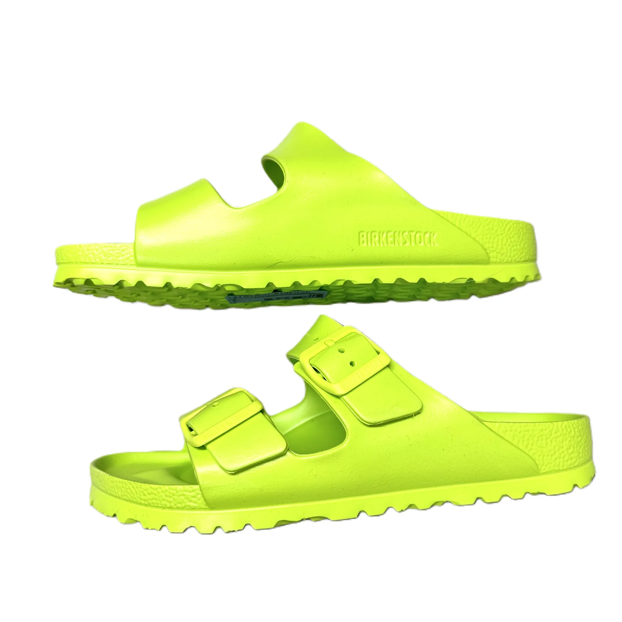 Sandals Flats By Birkenstock In Green, Size: 8