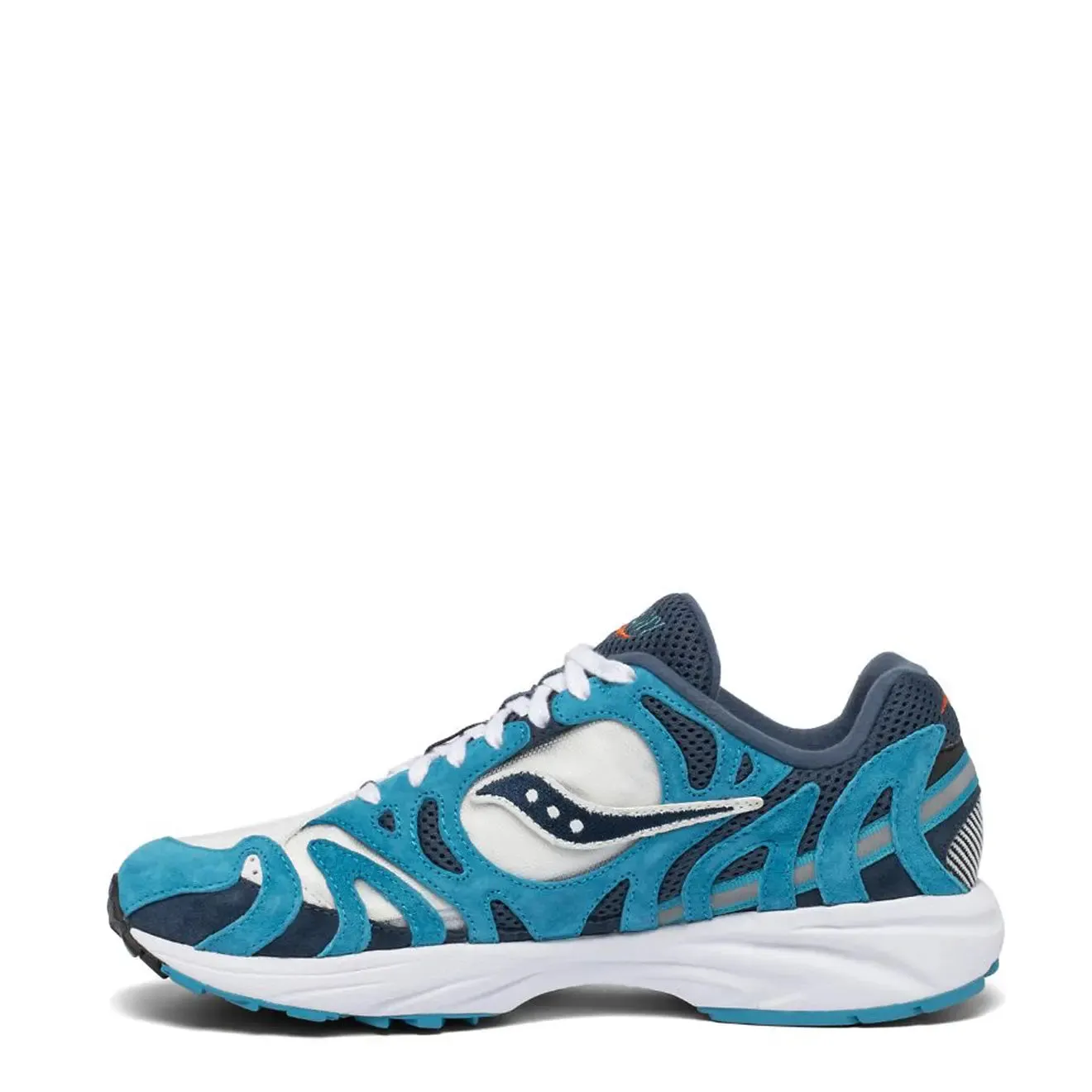 Saucony Grid Azura 2000 Trainers Denim / Capri / White