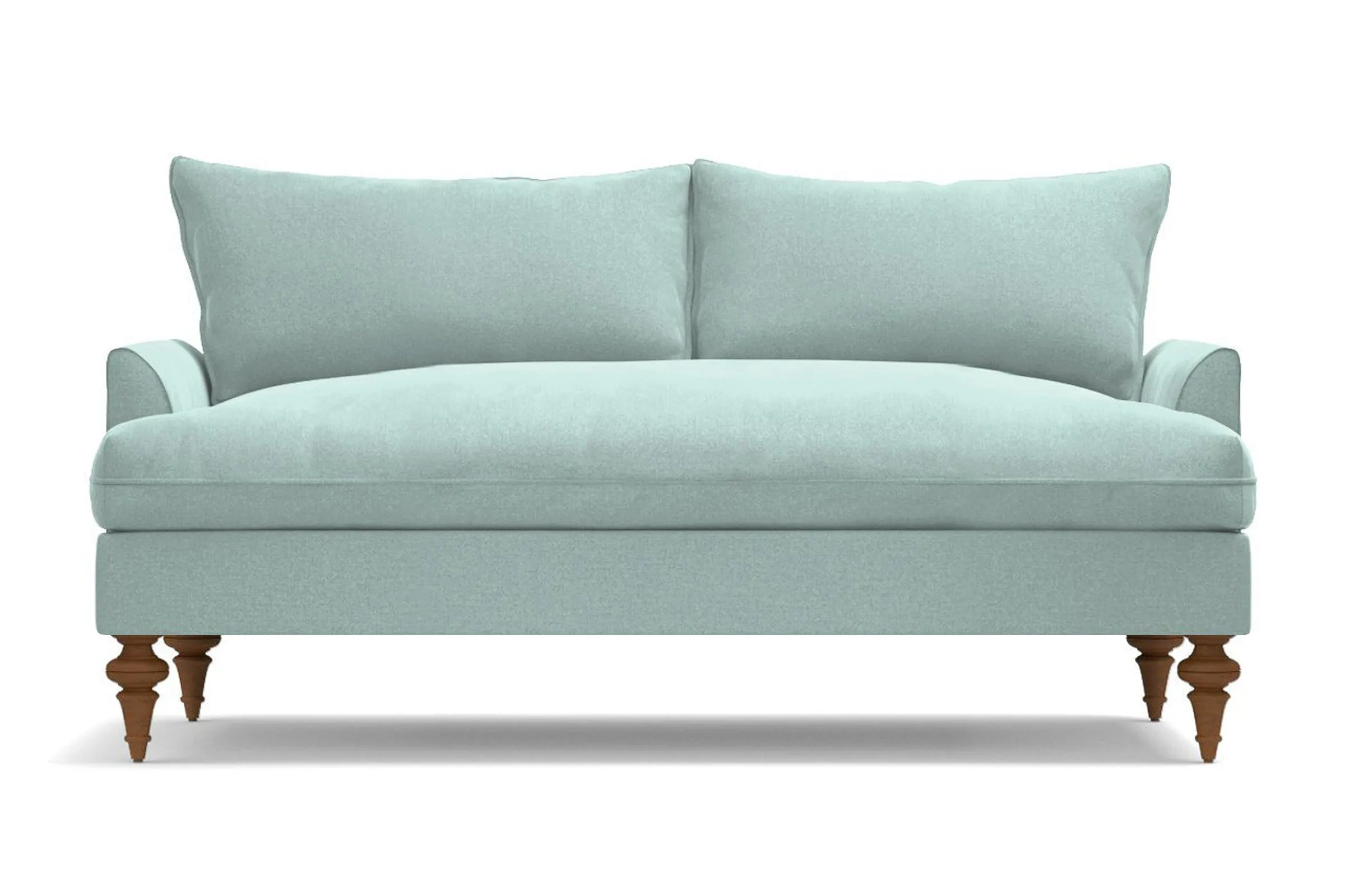 Saxon Loveseat :: Leg Finish: Pecan / Size: Loveseat - 66"w