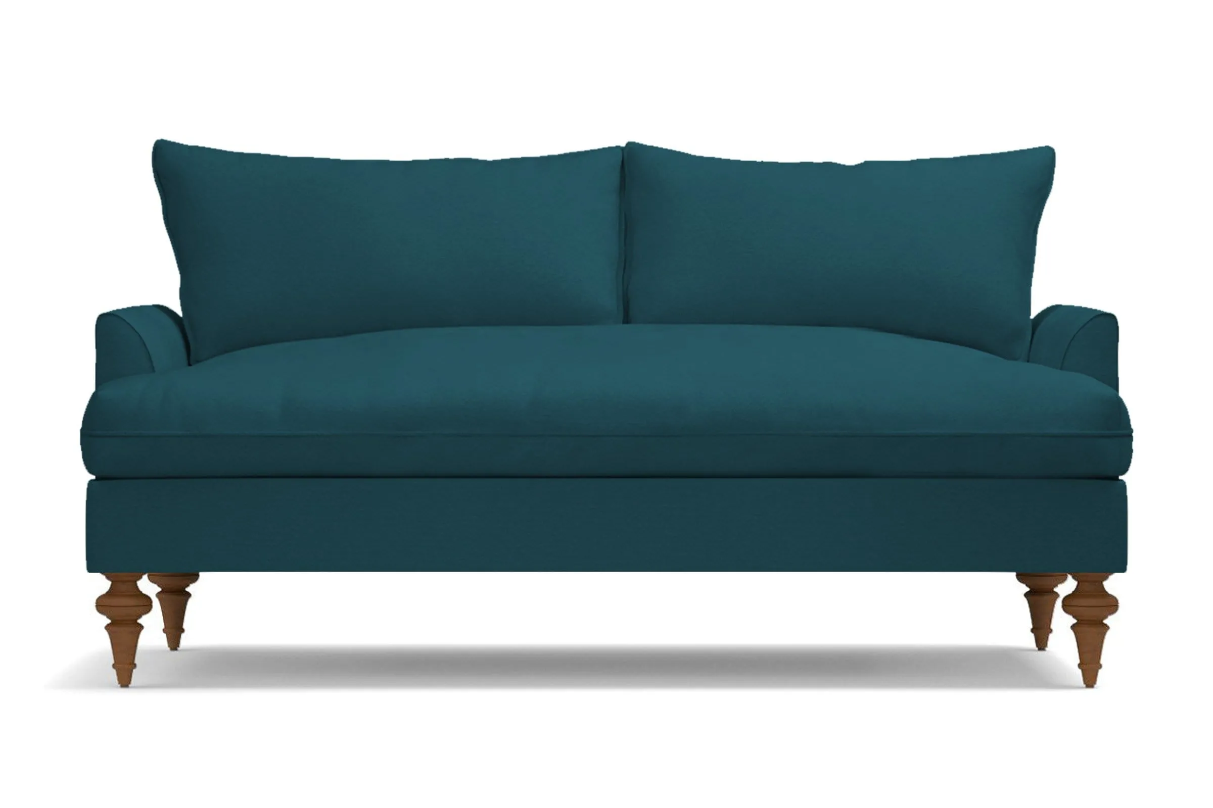 Saxon Loveseat :: Leg Finish: Pecan / Size: Loveseat - 66"w