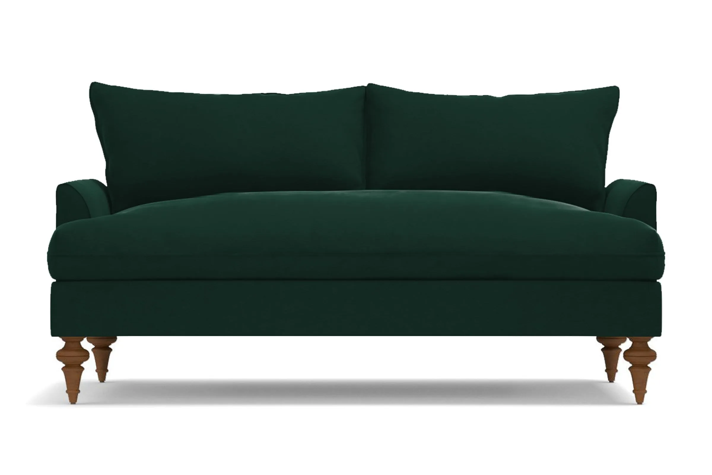 Saxon Loveseat :: Leg Finish: Pecan / Size: Loveseat - 66"w