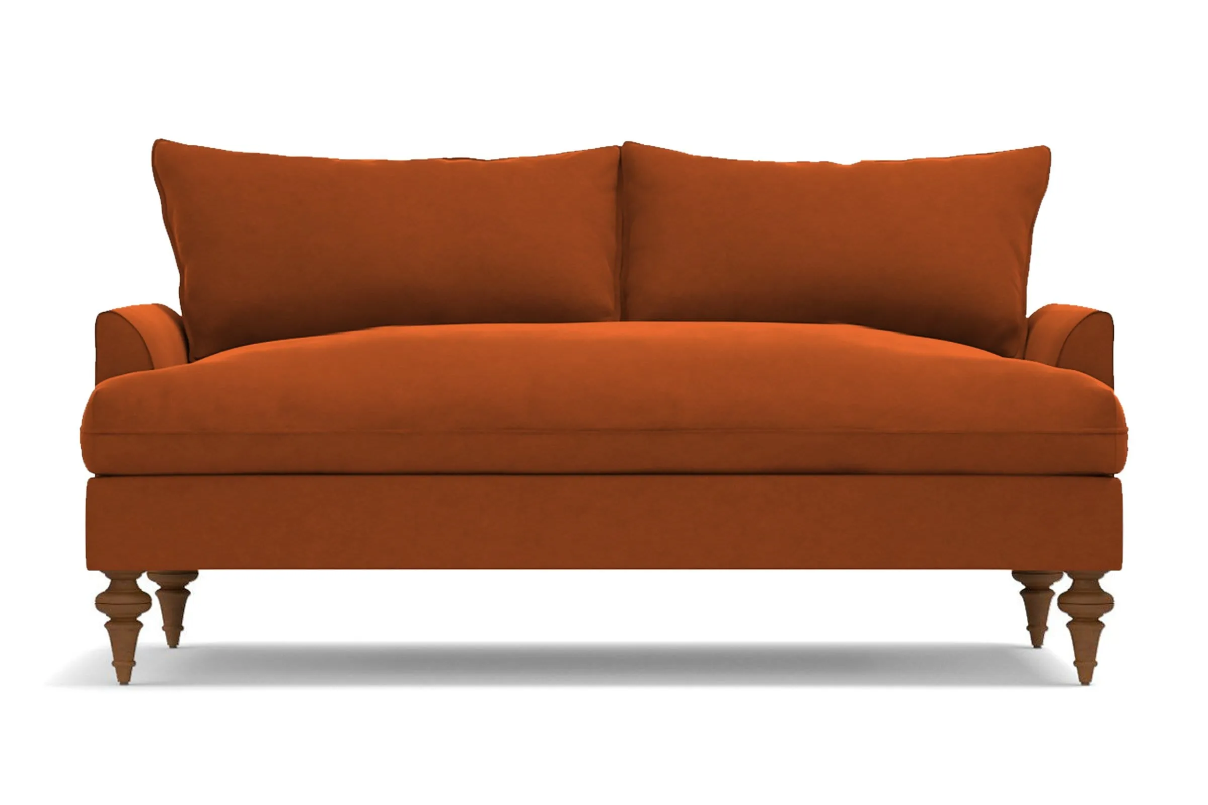 Saxon Loveseat :: Leg Finish: Pecan / Size: Loveseat - 66"w