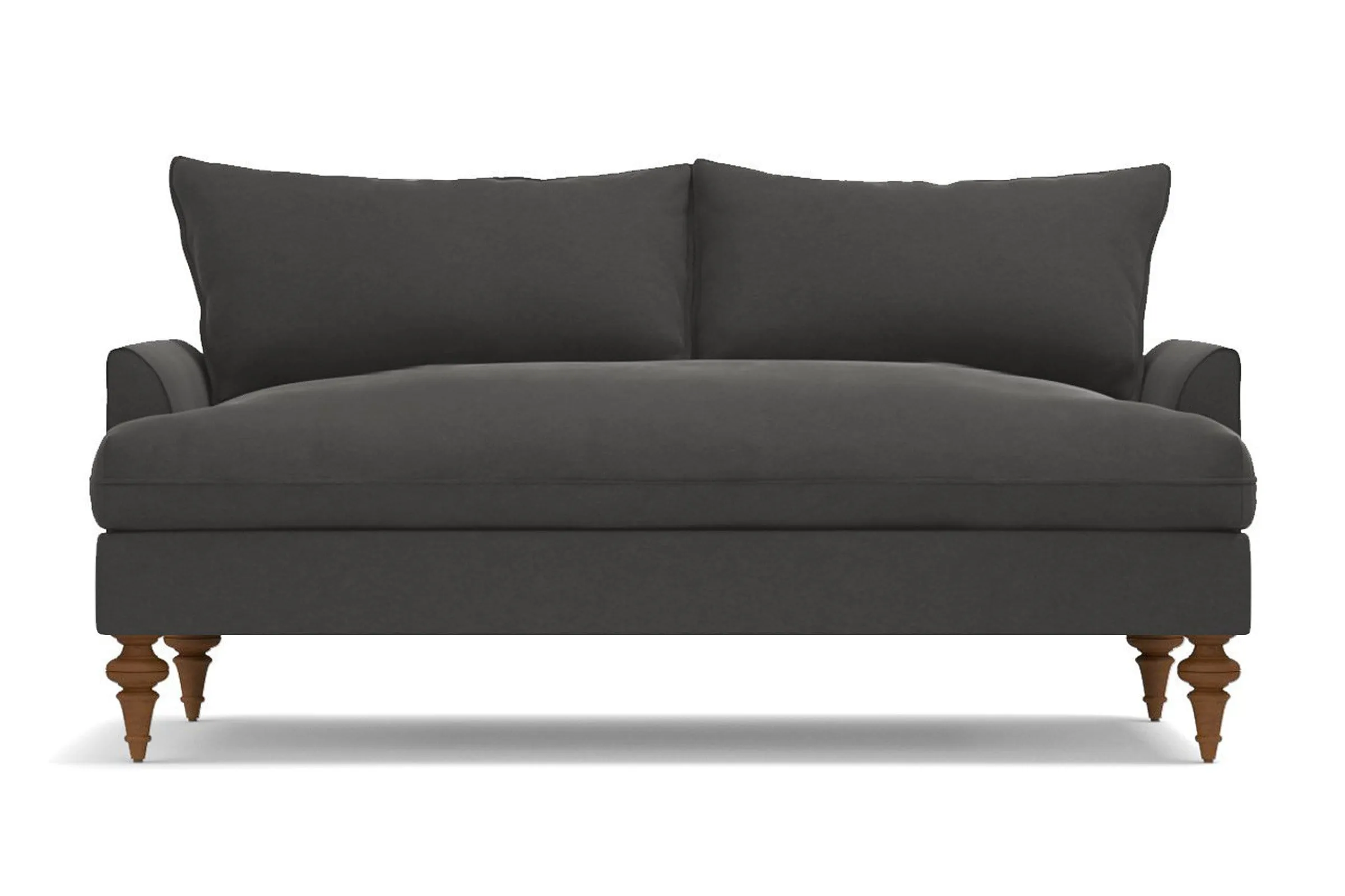 Saxon Loveseat :: Leg Finish: Pecan / Size: Loveseat - 66"w