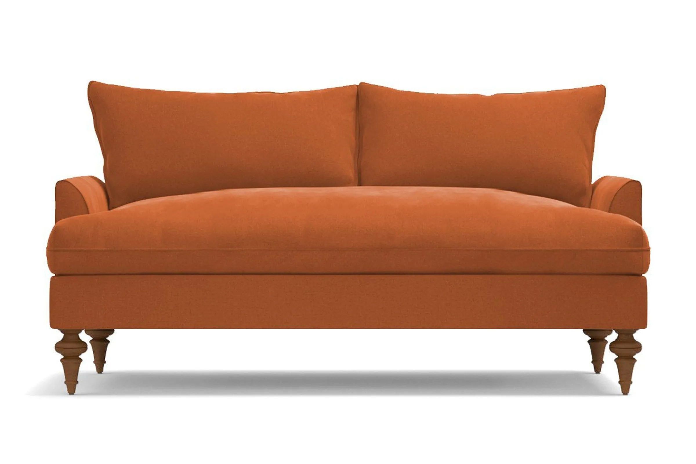 Saxon Loveseat :: Leg Finish: Pecan / Size: Loveseat - 66"w