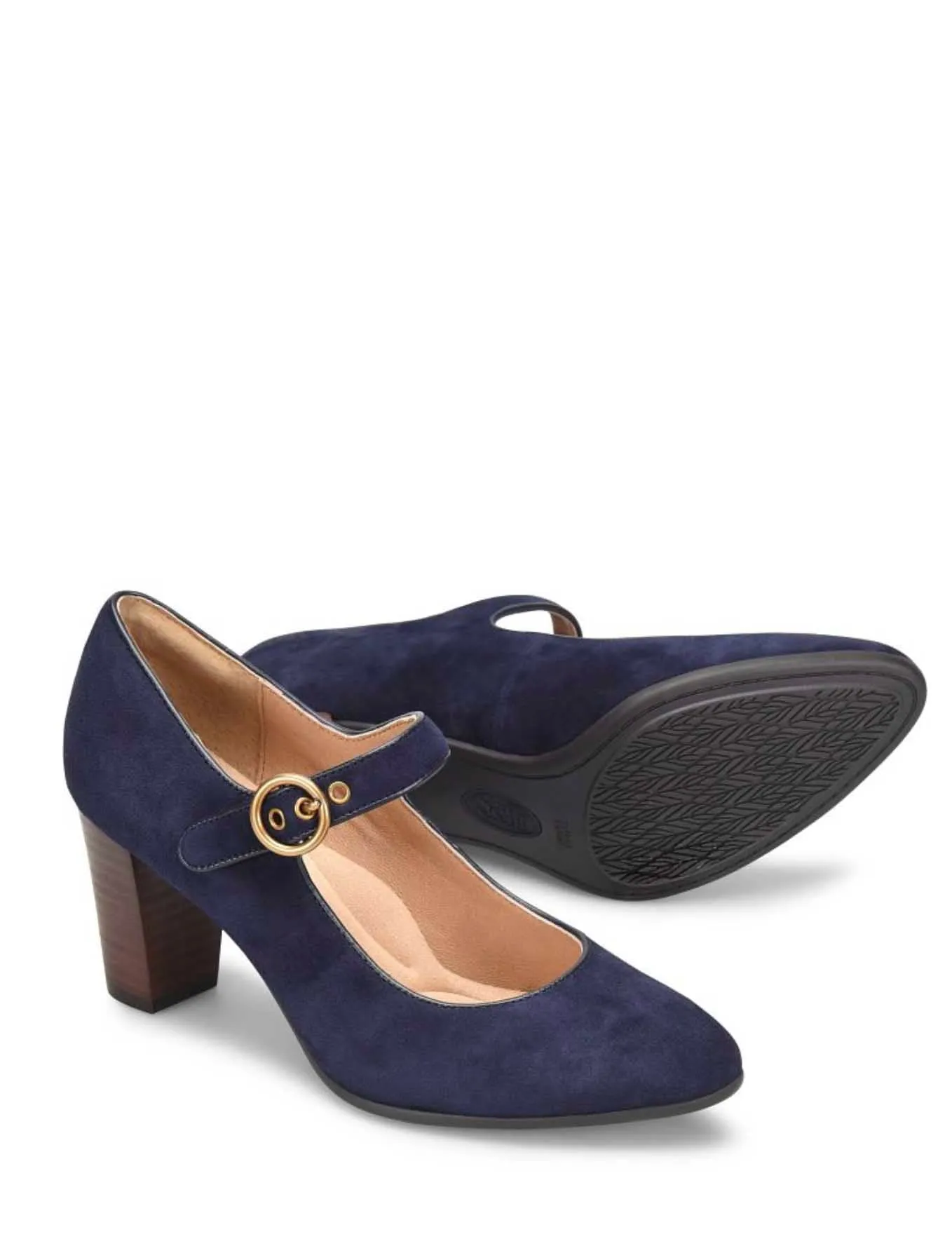 Söfft Petra Mary Jane in Navy Suede (Final Sale)