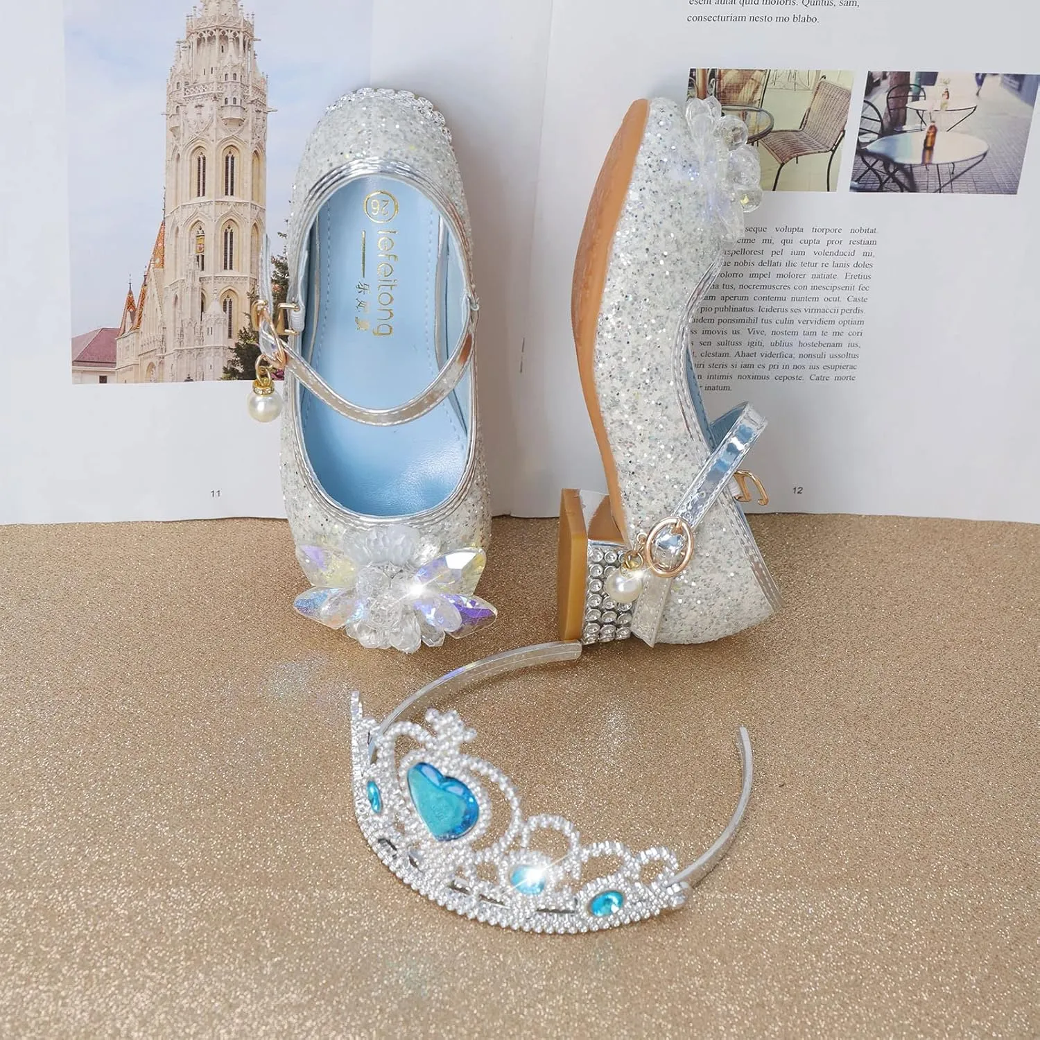 Shoes Low Heel Toddler Girls Dress Shoes Cute Bowknot Sparkle Mary Jane Flower Girls Wedding Birthday Party Prom