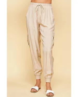 Silky Jogger Pant Khaki