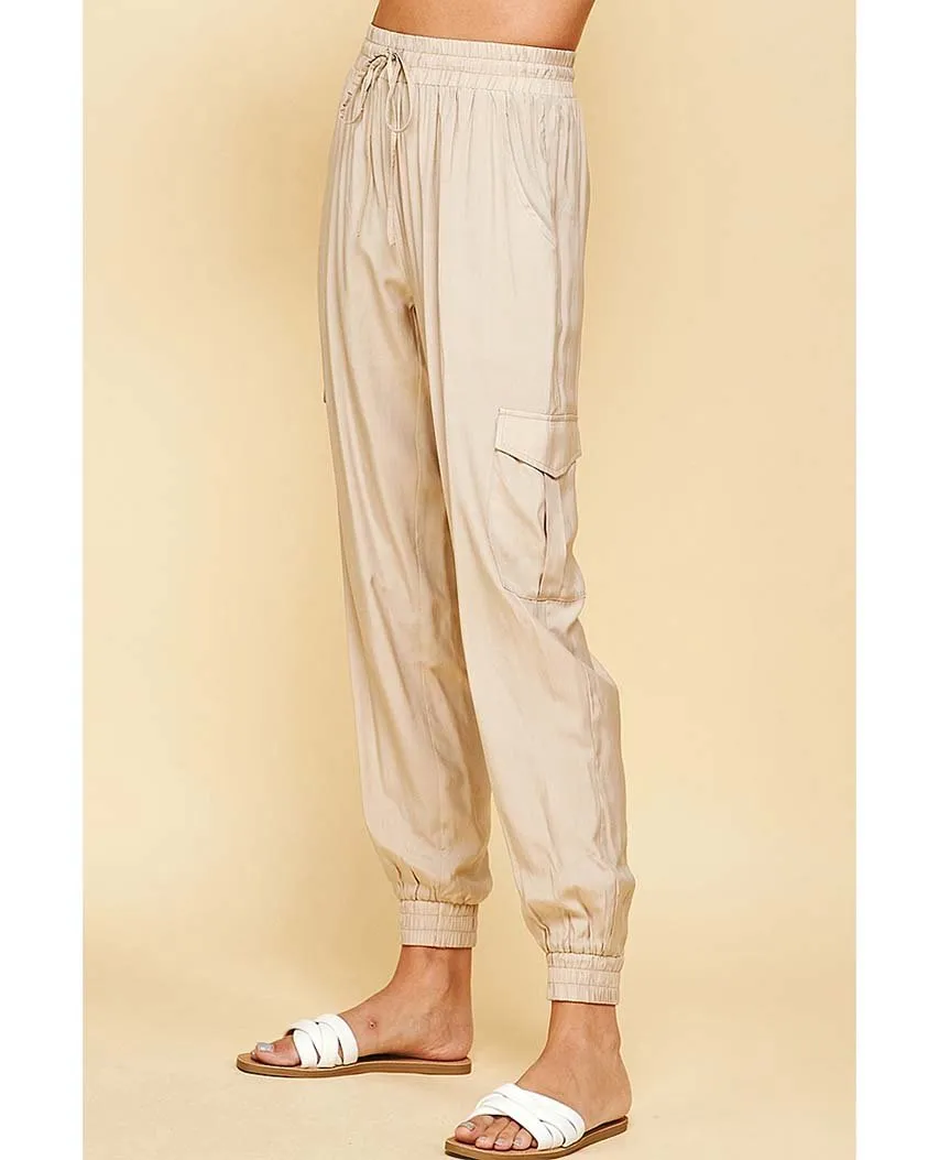 Silky Jogger Pant Khaki