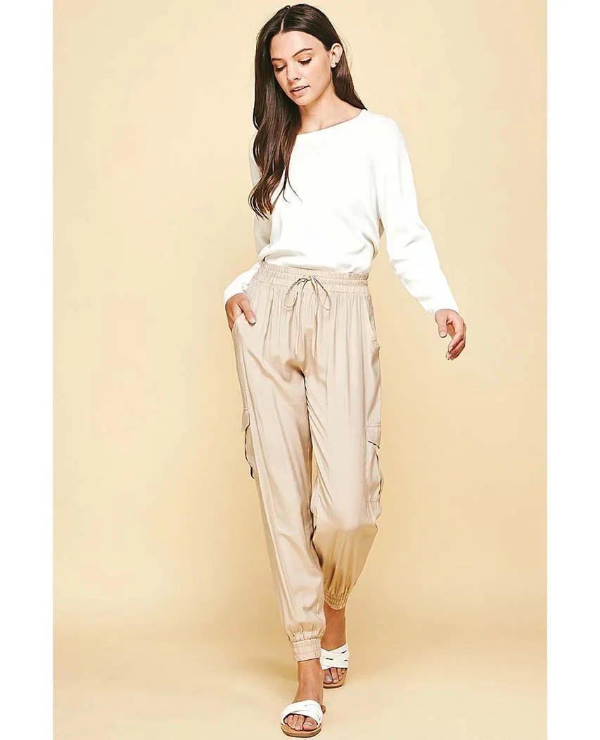 Silky Jogger Pant Khaki