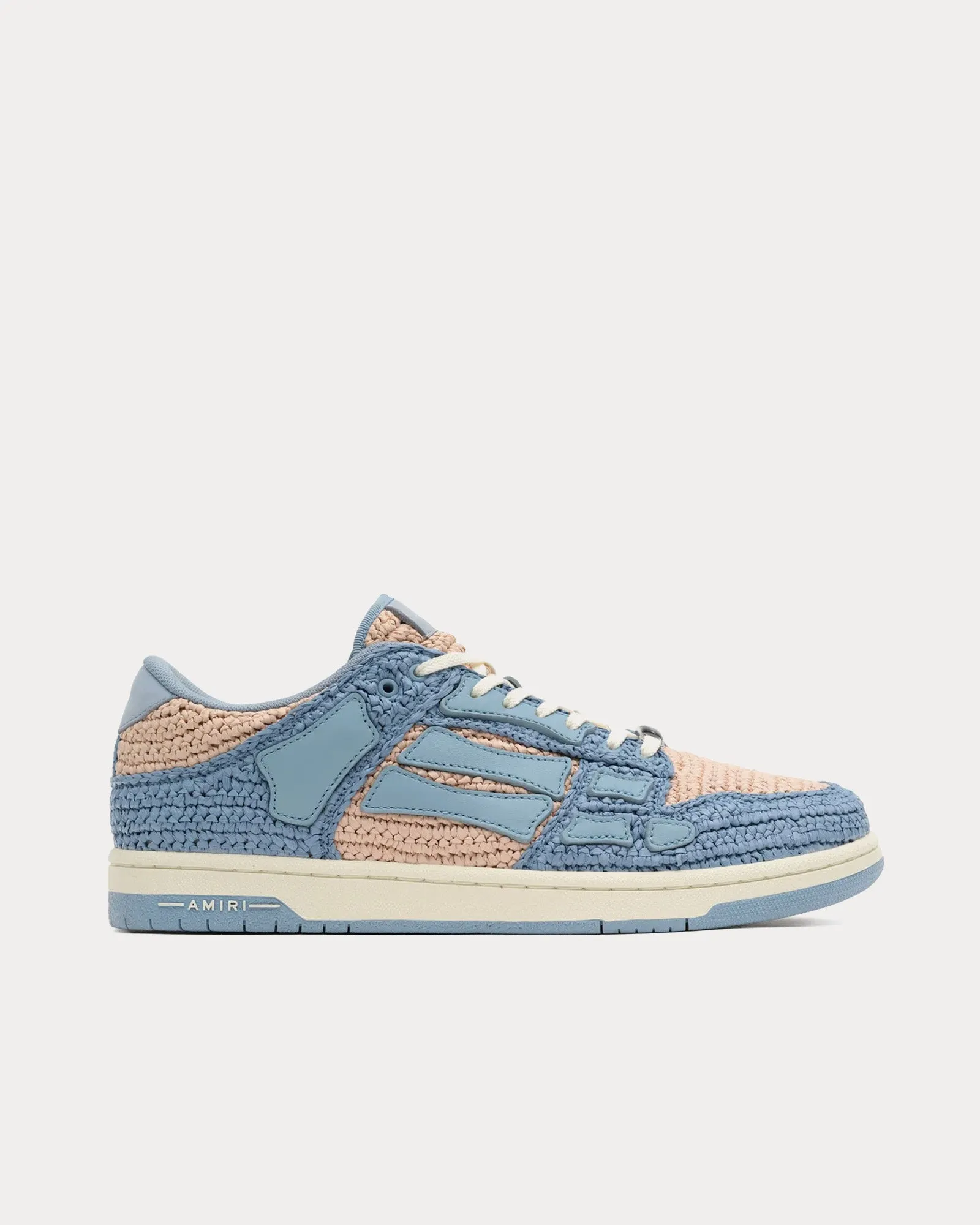 Skel-Top Raffia Blue Low Top Sneakers