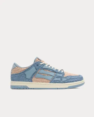 Skel-Top Raffia Blue Low Top Sneakers