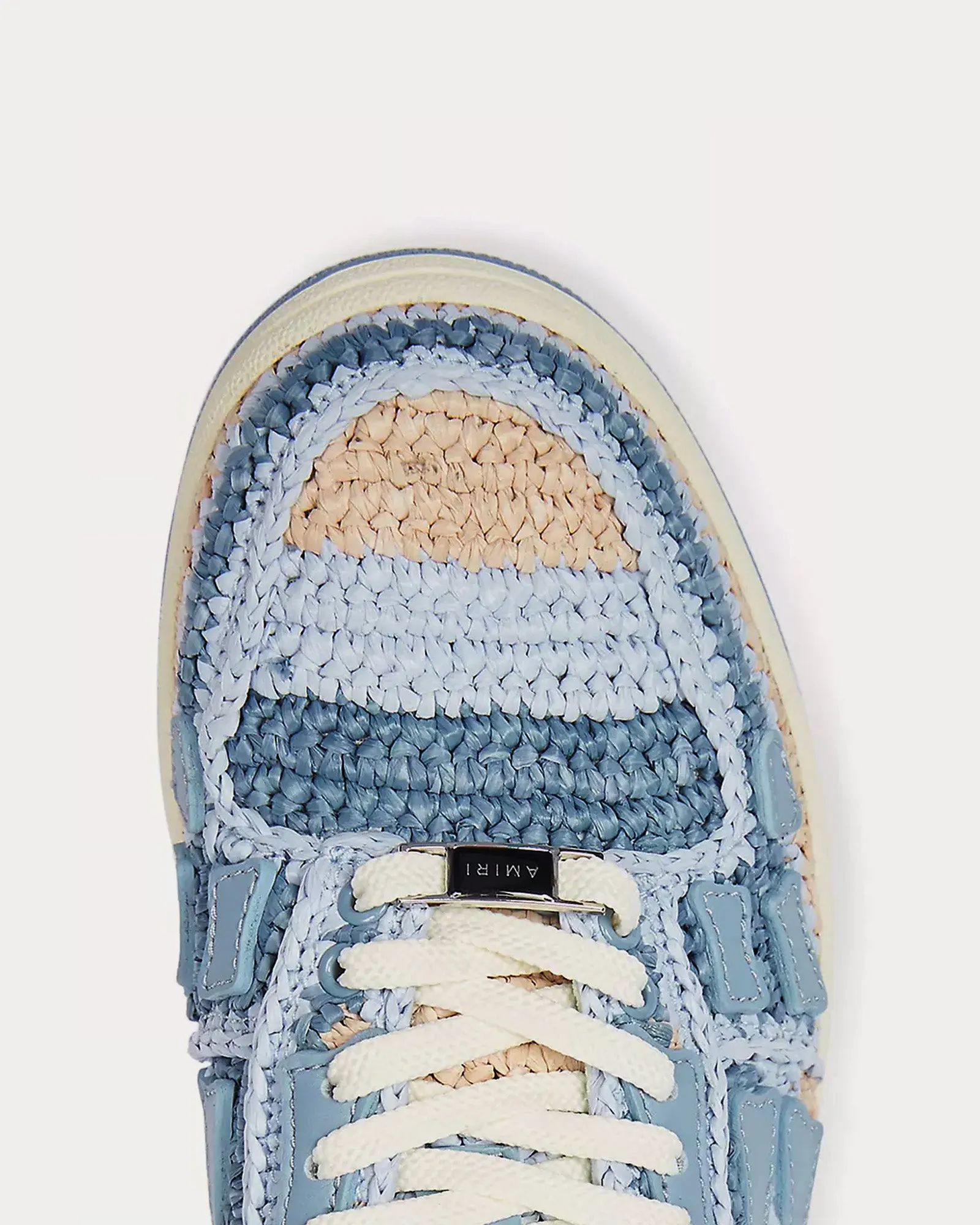 Skel-Top Raffia Blue Low Top Sneakers