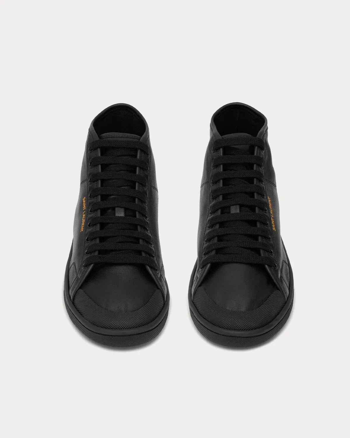 SL/39 Court Classic Leather Noir Mid Top Sneakers