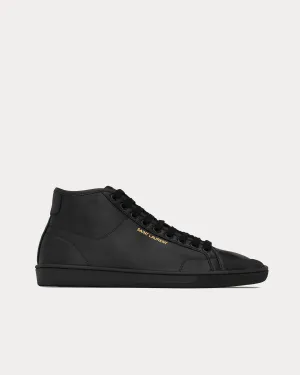 SL/39 Court Classic Leather Noir Mid Top Sneakers
