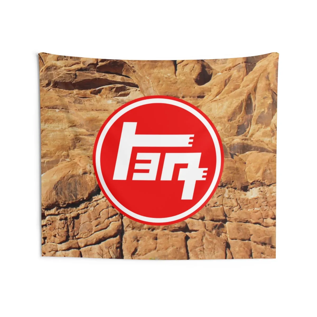 TEQ Old School Toyota On the Rocks Giant Tapestry by Reefmonkey