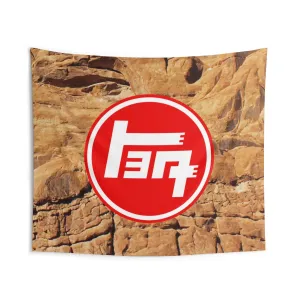 TEQ Old School Toyota On the Rocks Giant Tapestry by Reefmonkey
