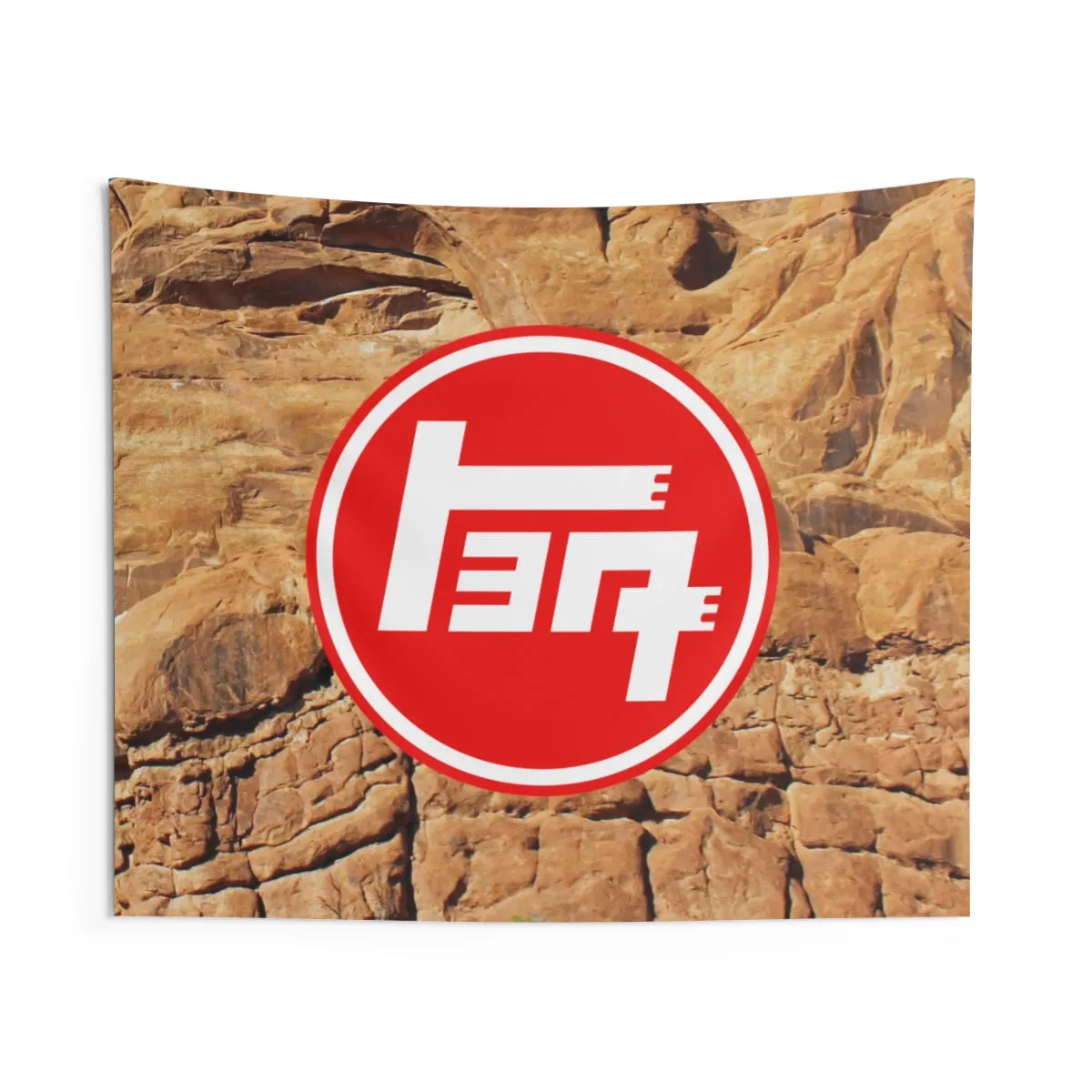 TEQ Old School Toyota On the Rocks Giant Tapestry by Reefmonkey