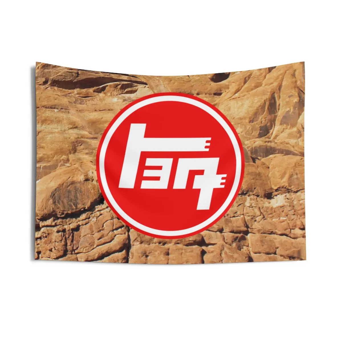 TEQ Old School Toyota On the Rocks Giant Tapestry by Reefmonkey