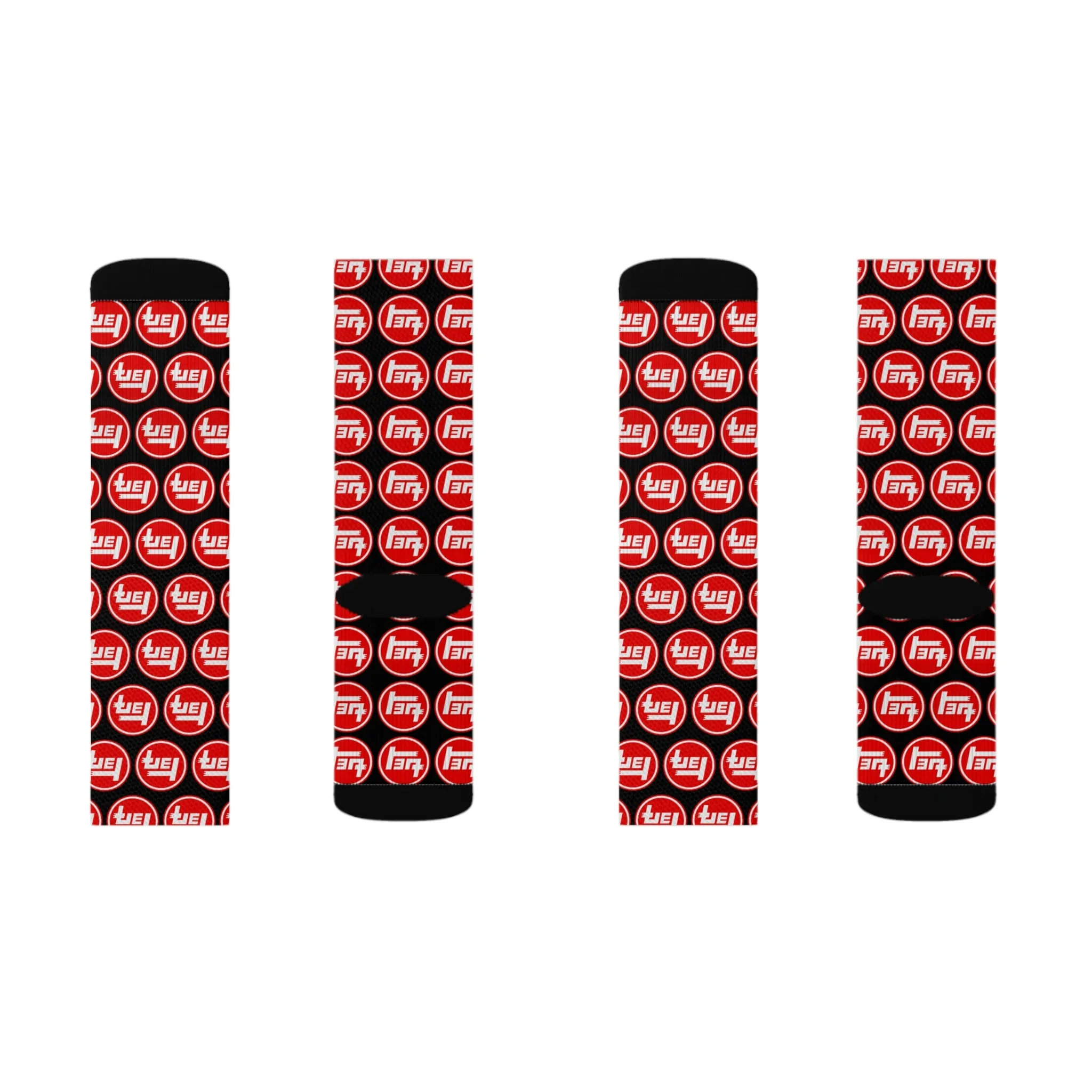Teq Red Old School Design Mens Polyester Dress Socks - Reefmonkey
