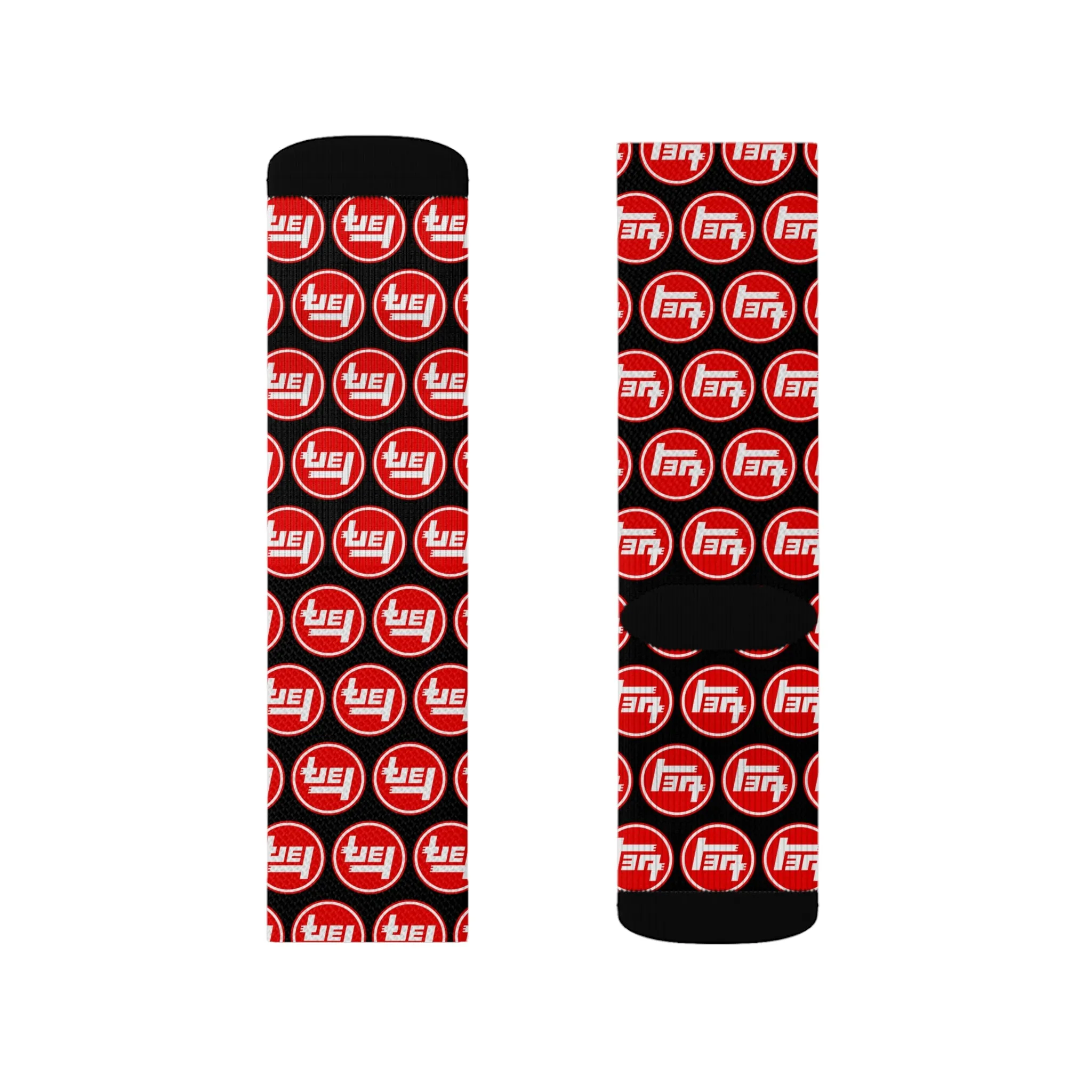 Teq Red Old School Design Mens Polyester Dress Socks - Reefmonkey