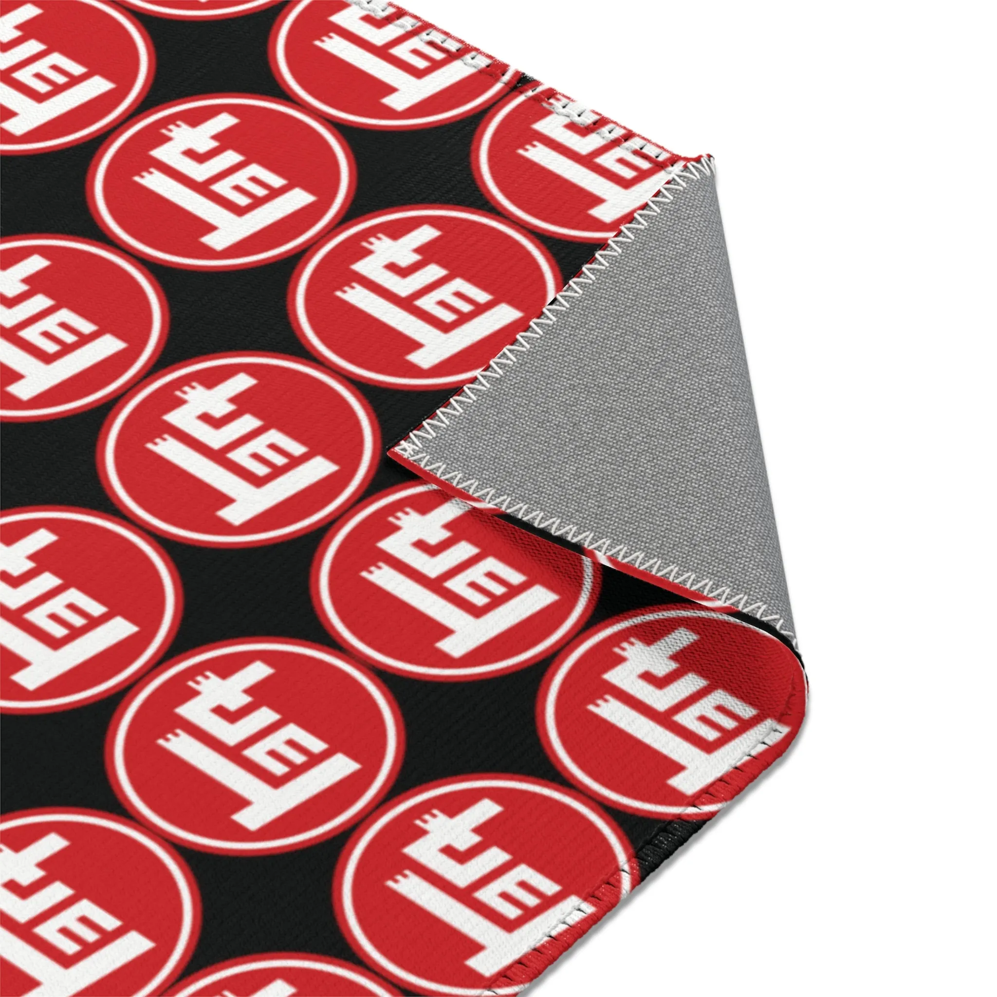 TEQ Red White Black Area Rug Carpet - Reefmonkey
