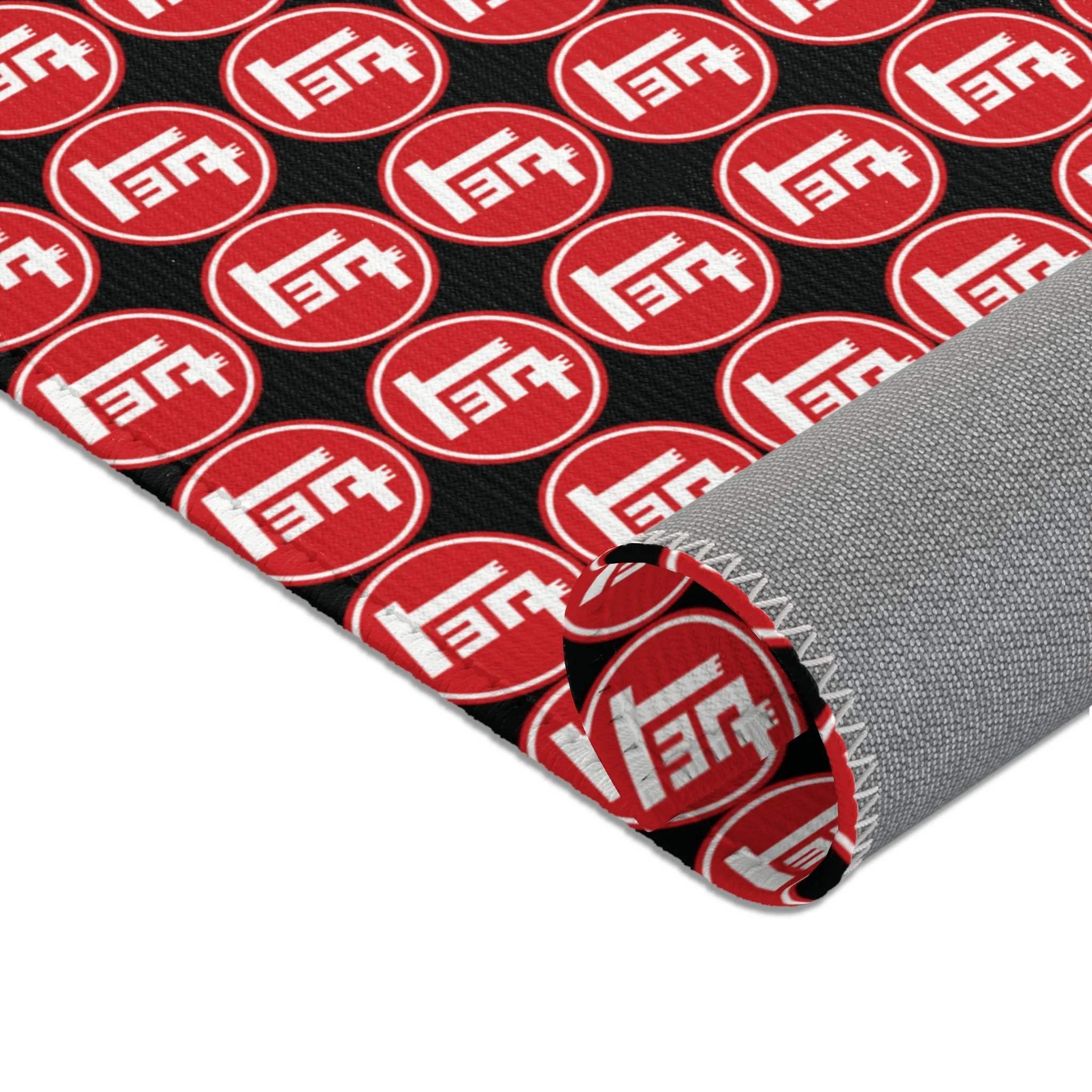 TEQ Red White Black Area Rug Carpet - Reefmonkey