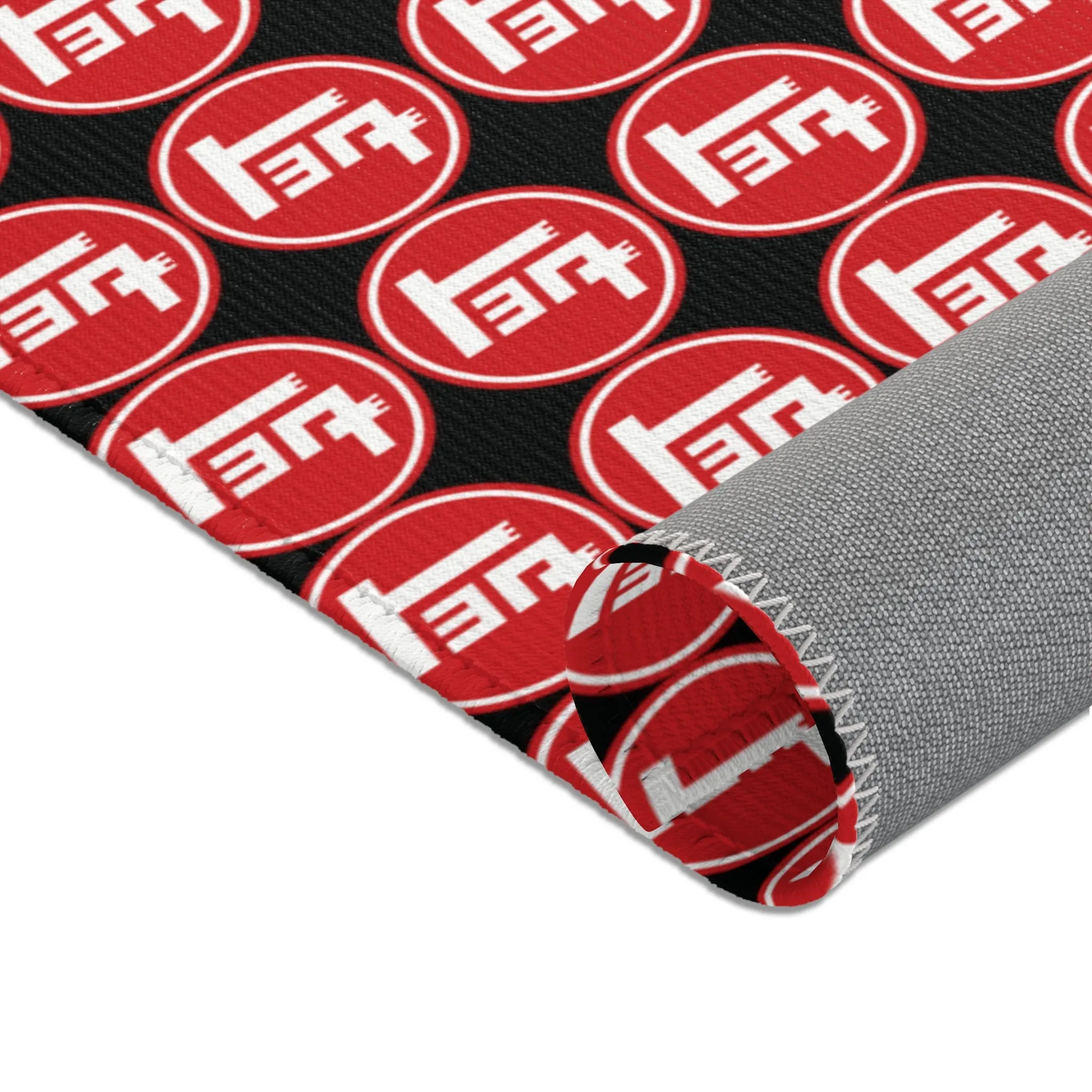 TEQ Red White Black Area Rug Carpet - Reefmonkey