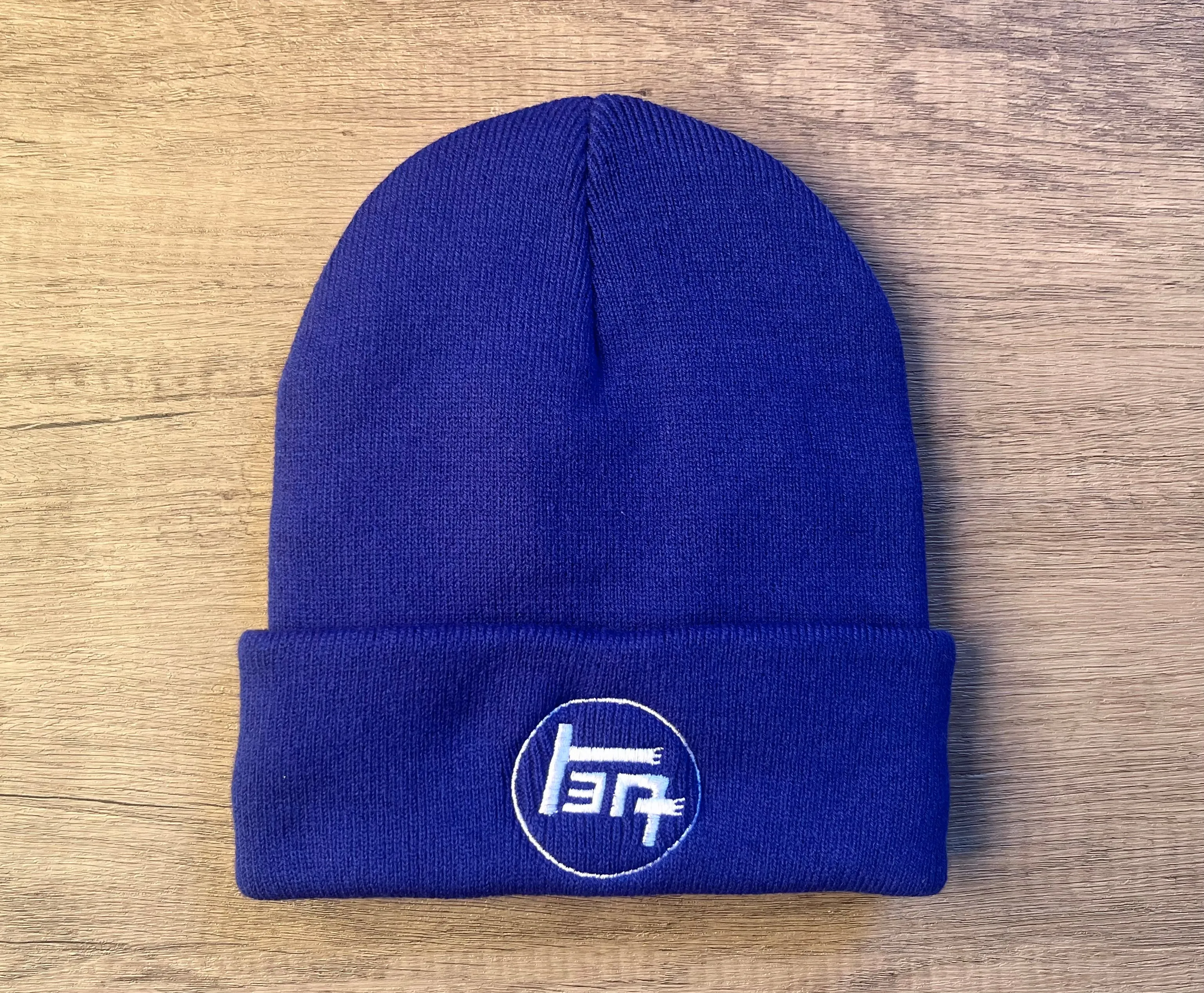 TEQ Toyota White Logo Knitted Embroidered Knit Beanie Toboggan Winter Hat