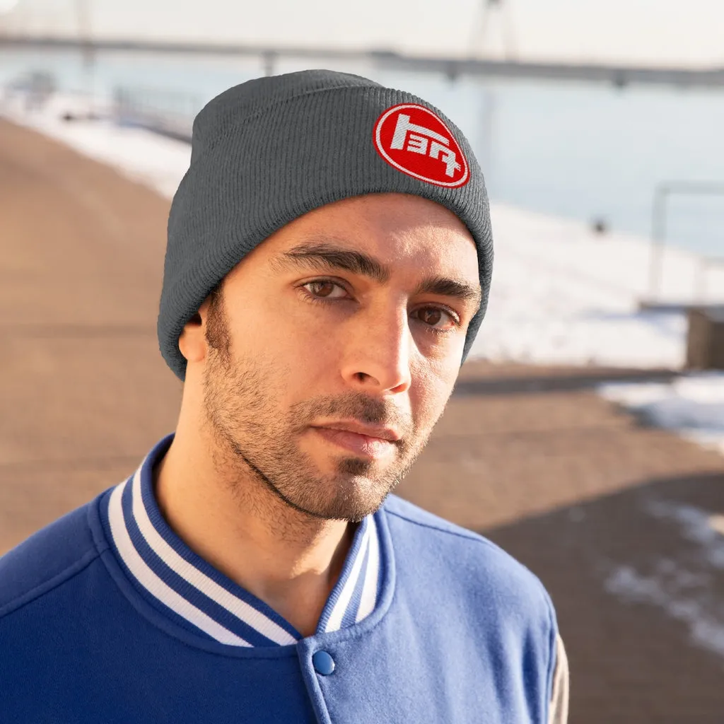 TEQ Toyota White Logo Knitted Embroidered Knit Beanie Toboggan Winter Hat