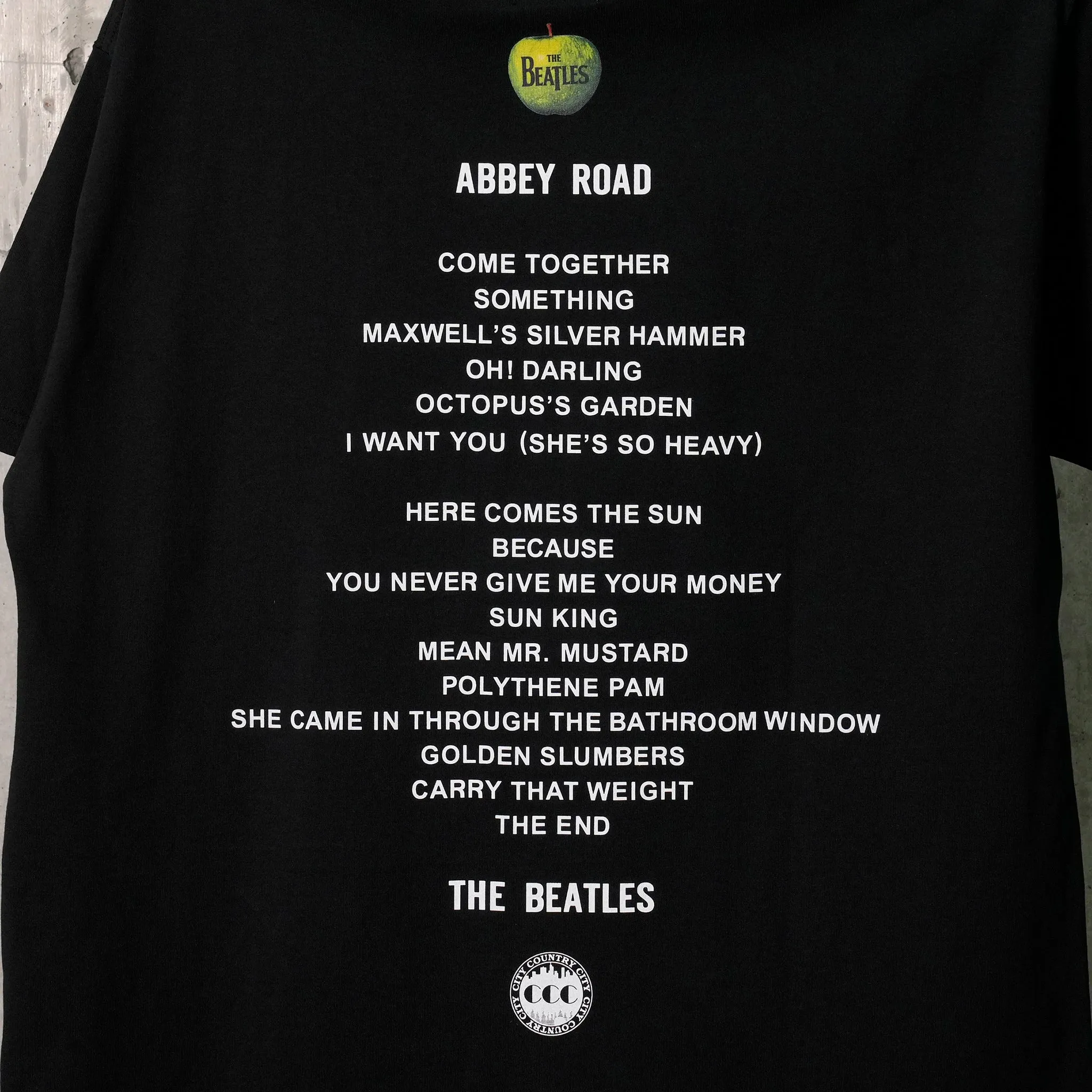 THE BEATLES COTTON T-SHIRT 002 / BLACK