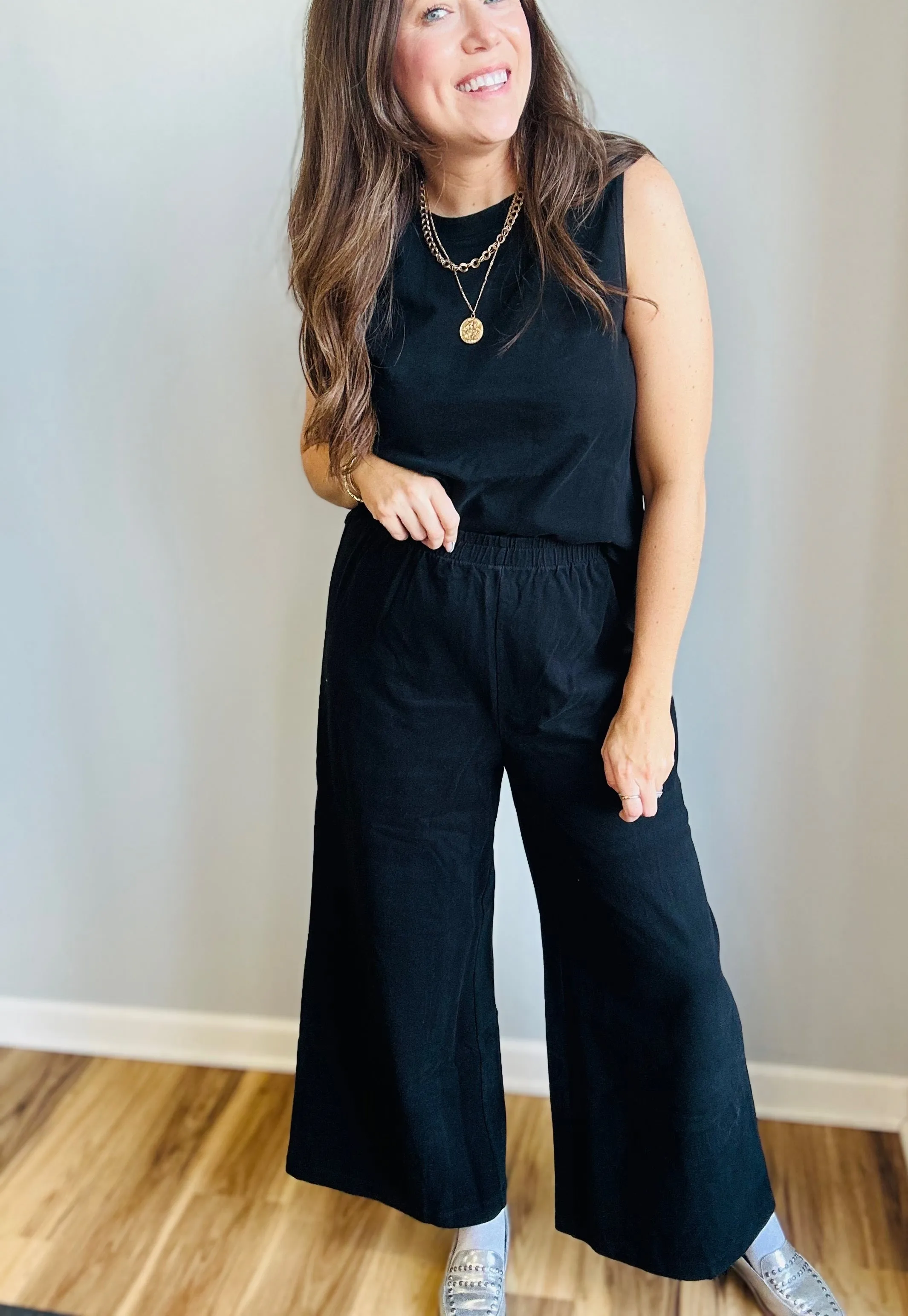The Essential Wide-Leg Pull-On Pants