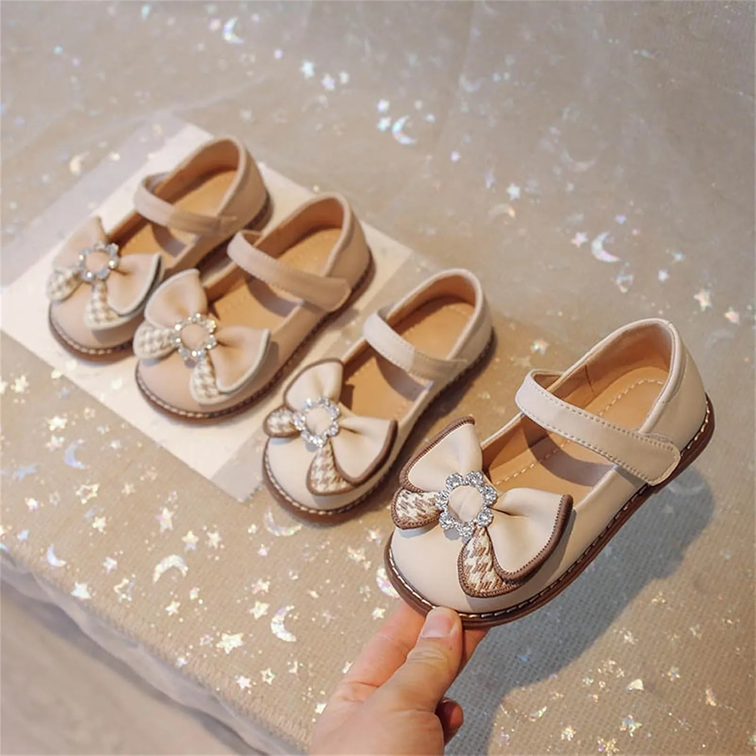 Toddler Flower Girl Bowknot Mary Jane Dress Shoes Cute School niform Platform Kids Little Girls Slippers Size 9