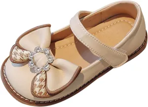 Toddler Flower Girl Bowknot Mary Jane Dress Shoes Cute School niform Platform Kids Little Girls Slippers Size 9